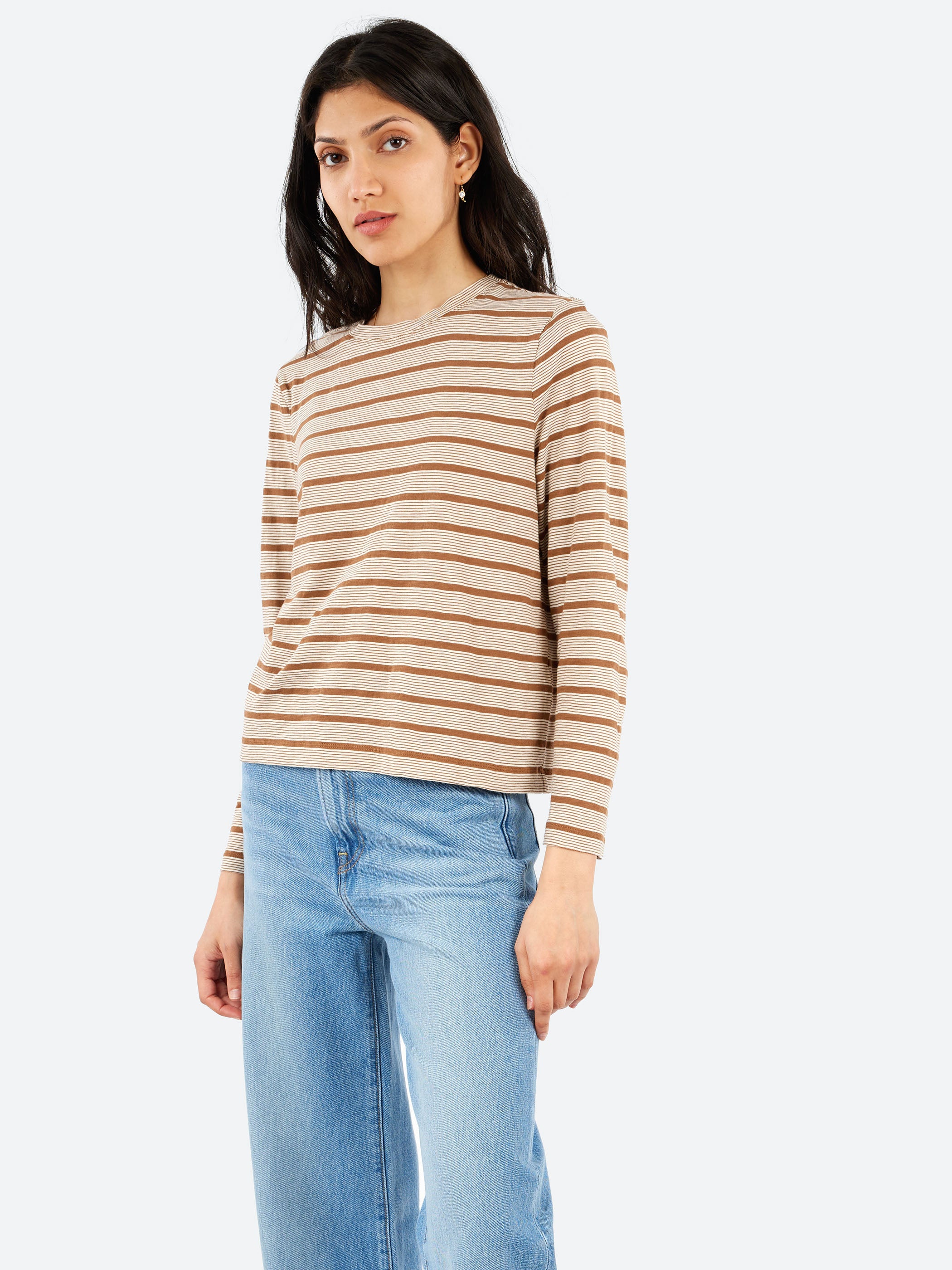 Stripe Crew Neck Tee