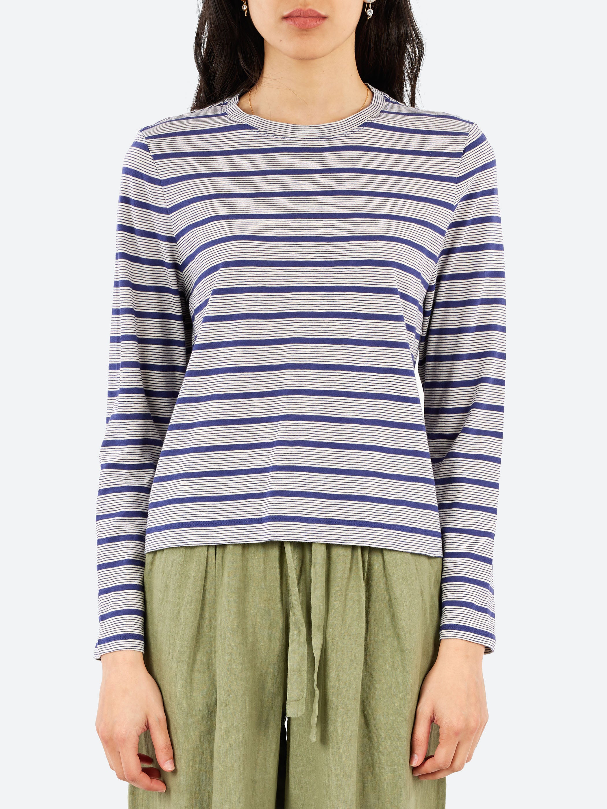 Stripe Crew Neck Tee