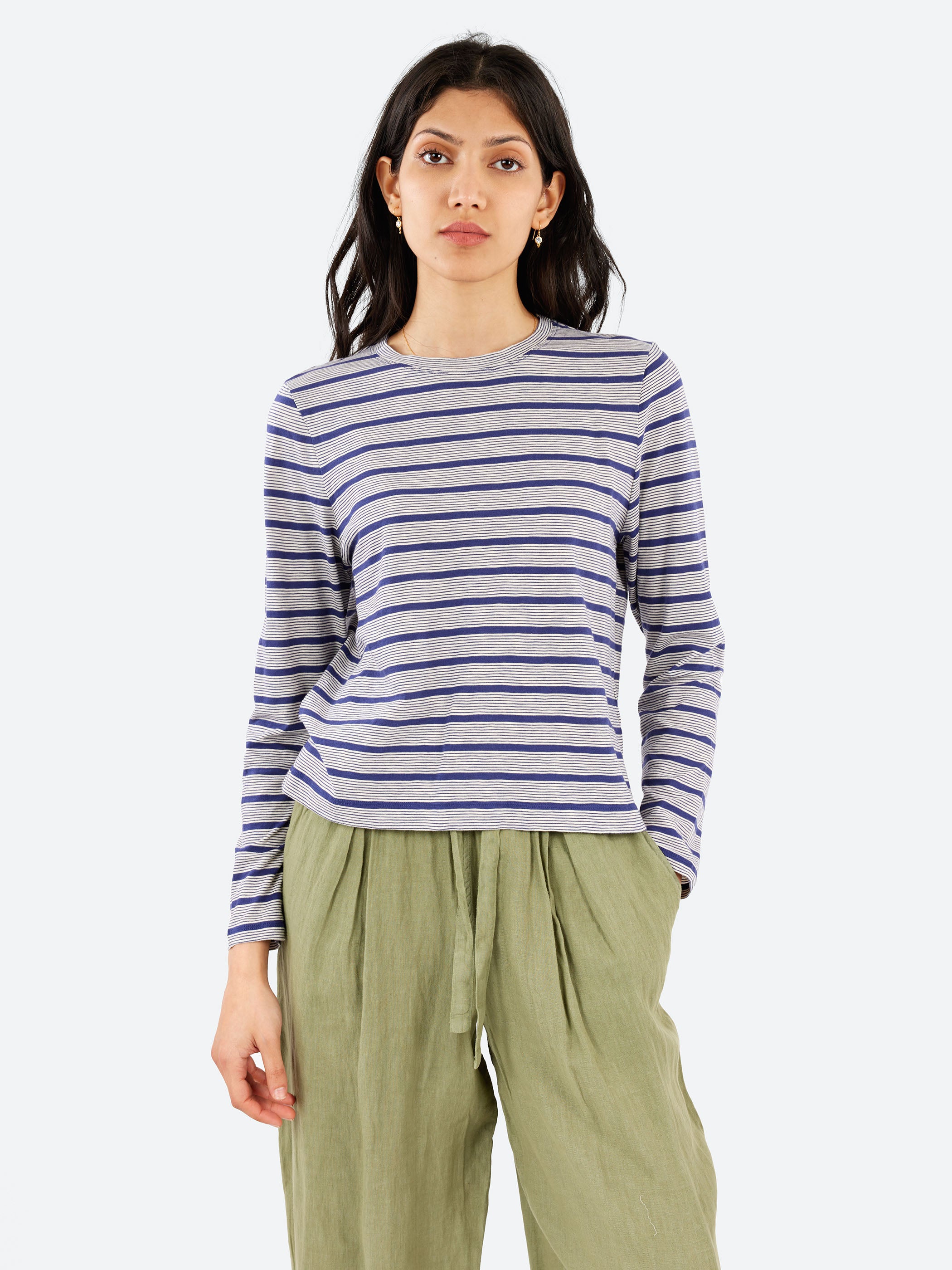 Stripe Crew Neck Tee