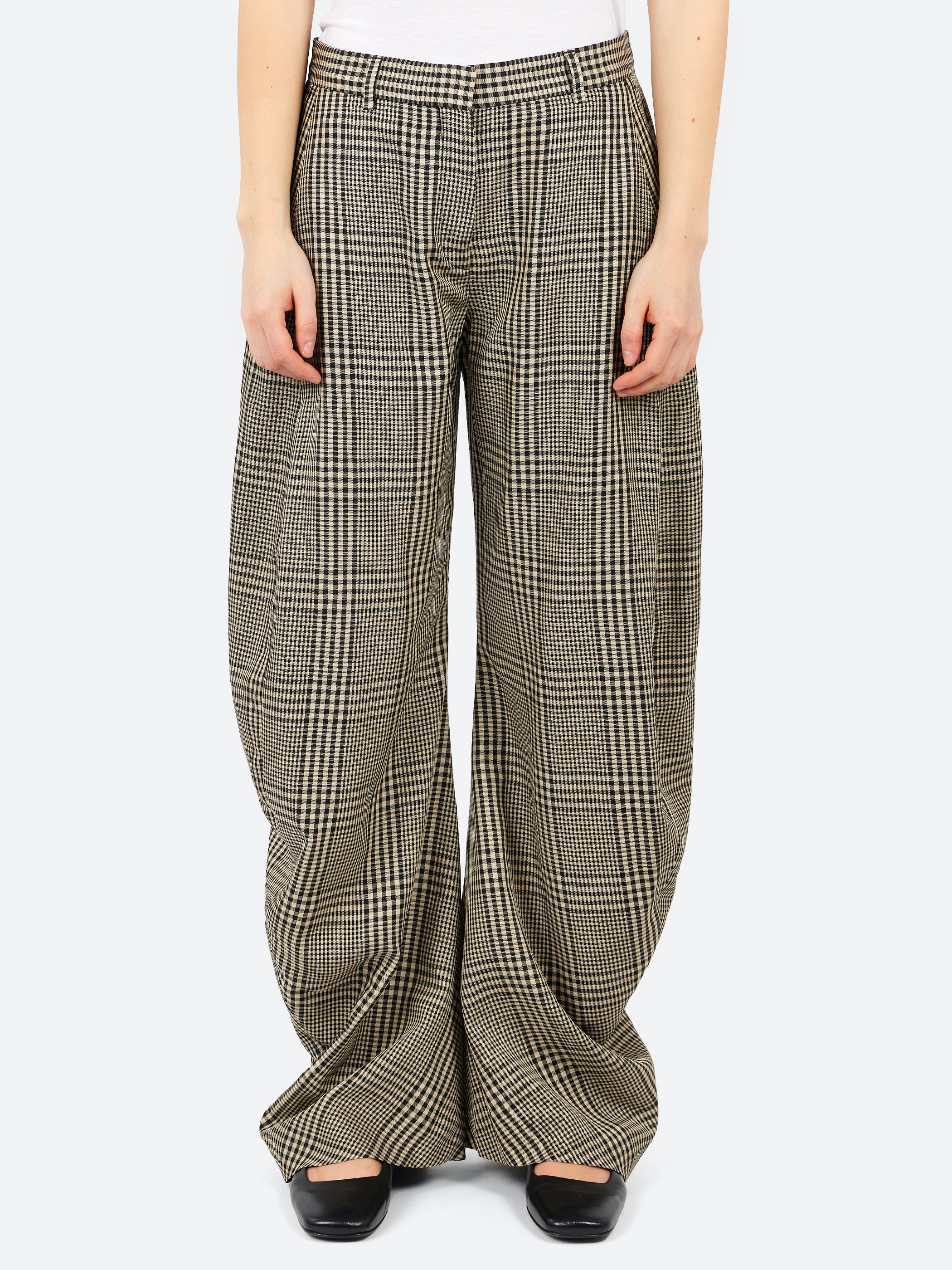 Plaid Tailored Trousers