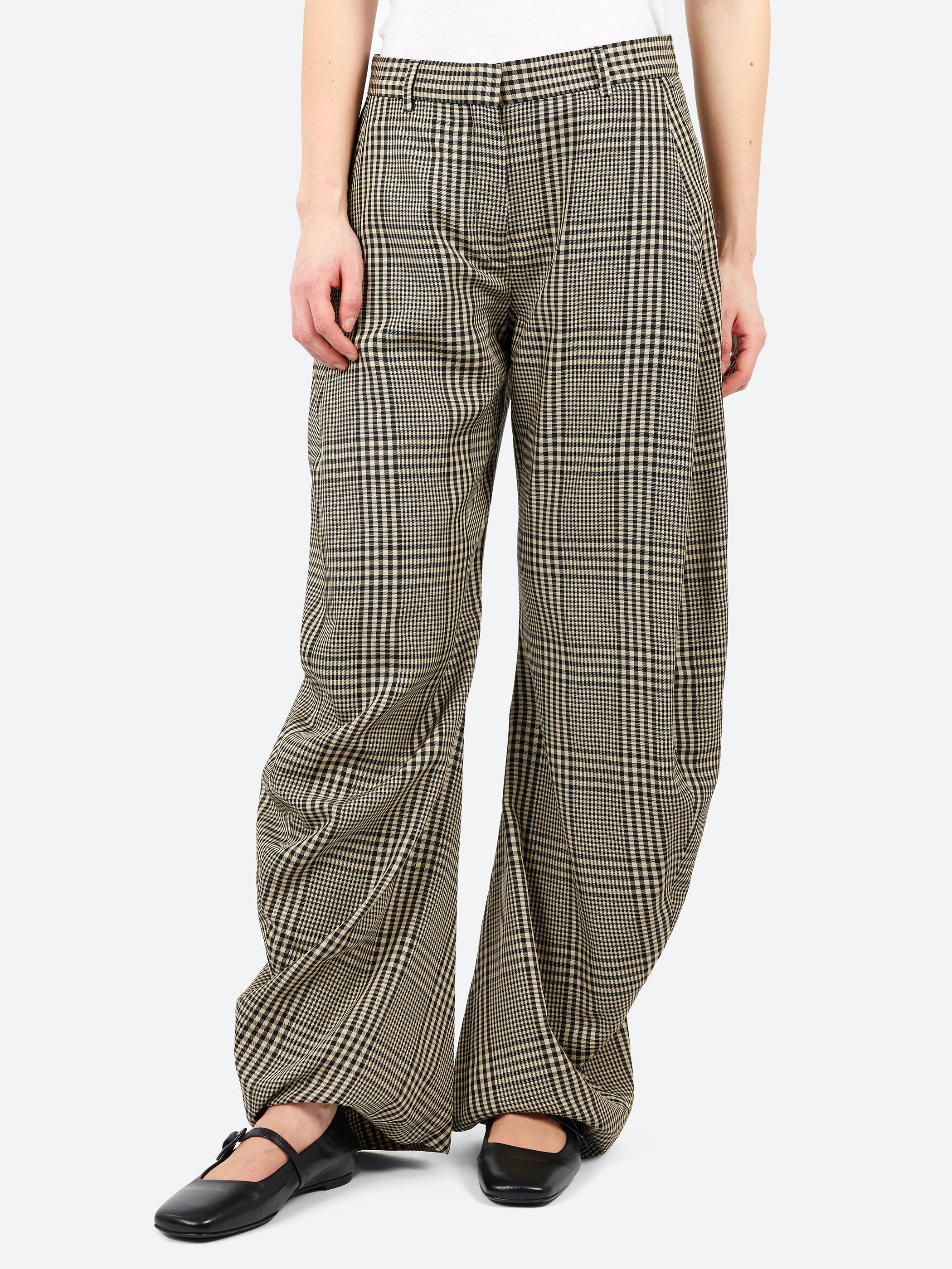 Plaid Tailored Trousers