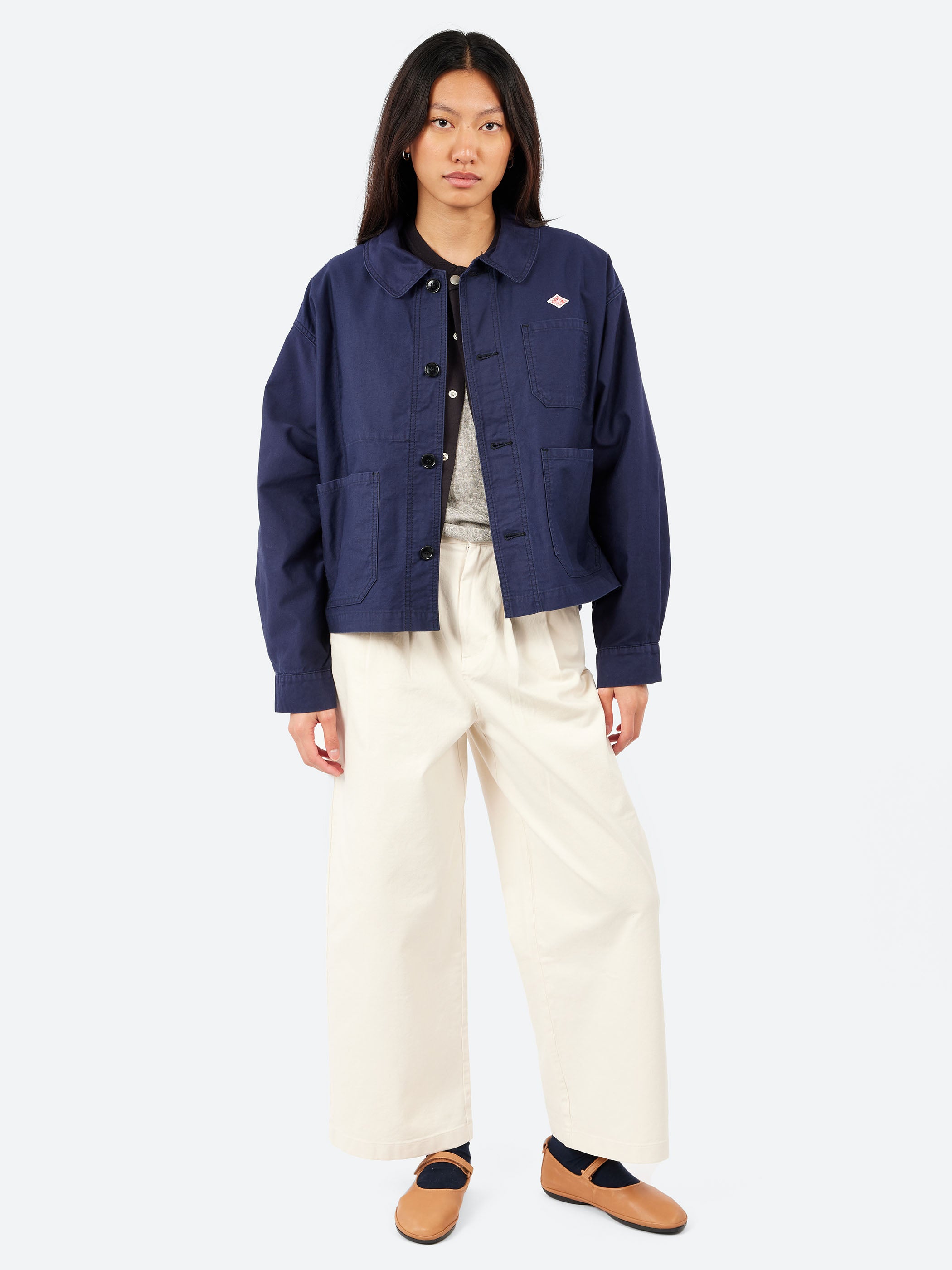 Moleskin Wide Coverall Jacket