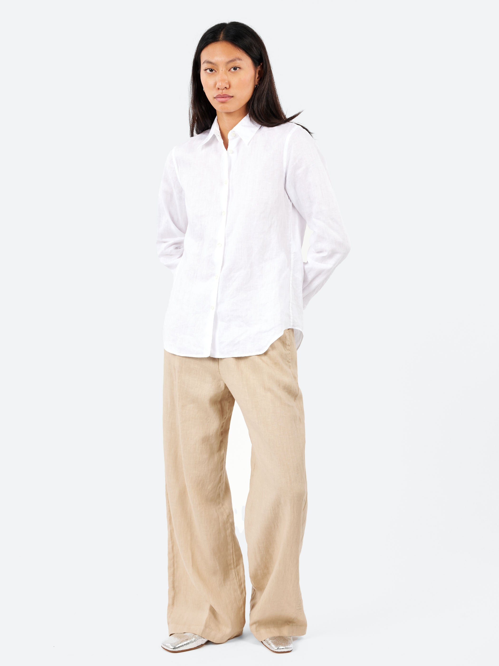 Garment Dyed Linen Shirt