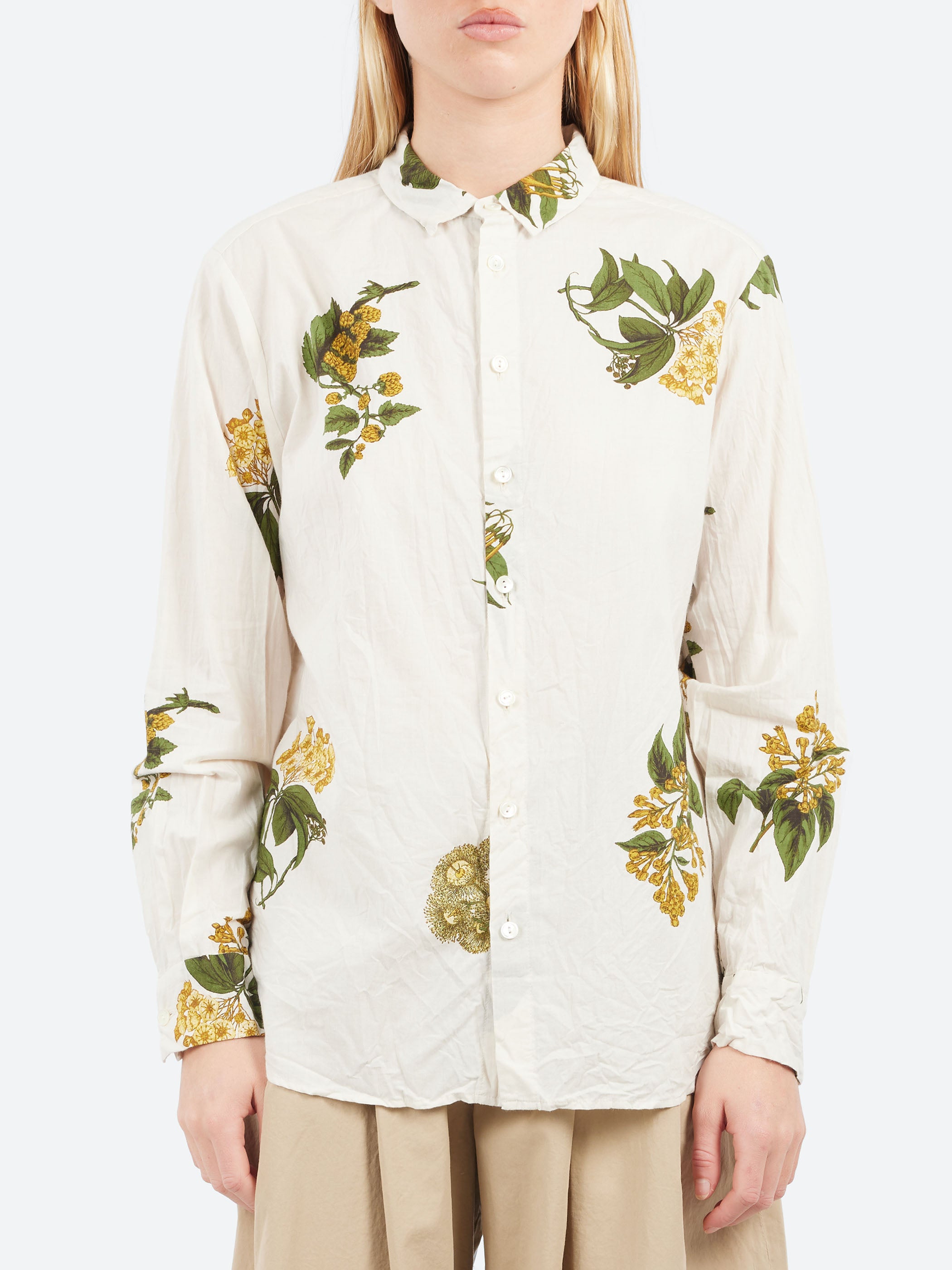 Summer Botanical Print Blouse