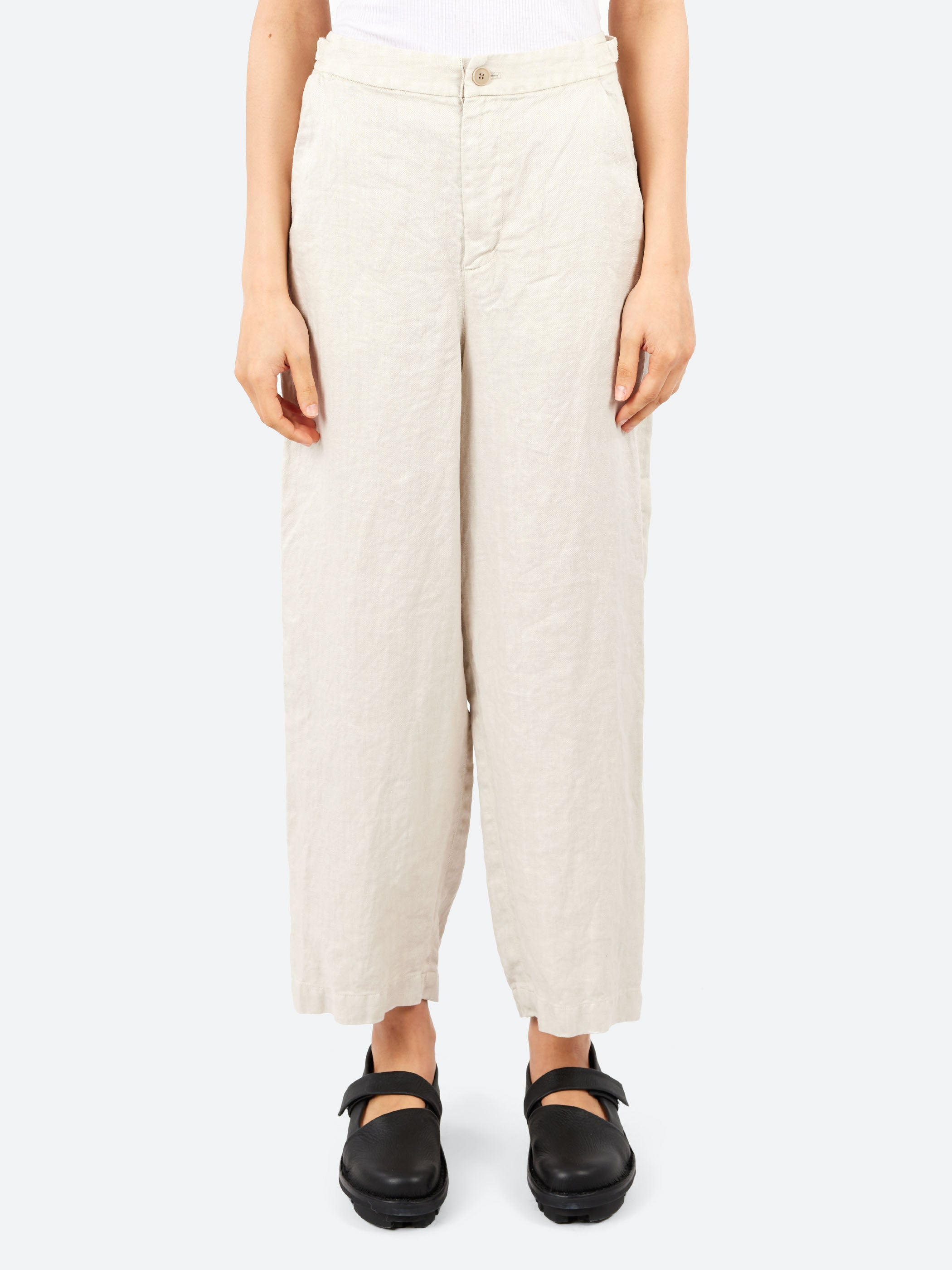 Linen Twill Wide Pants