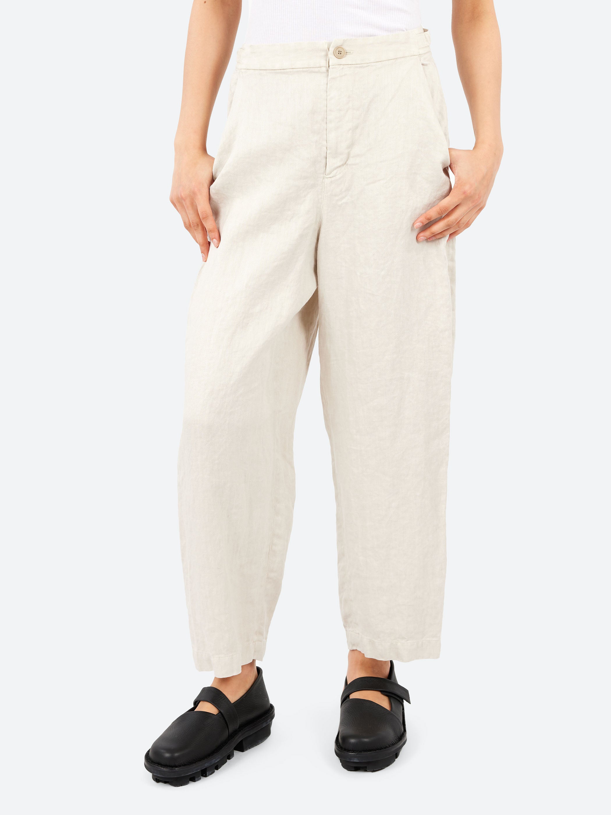 Linen Twill Wide Pants