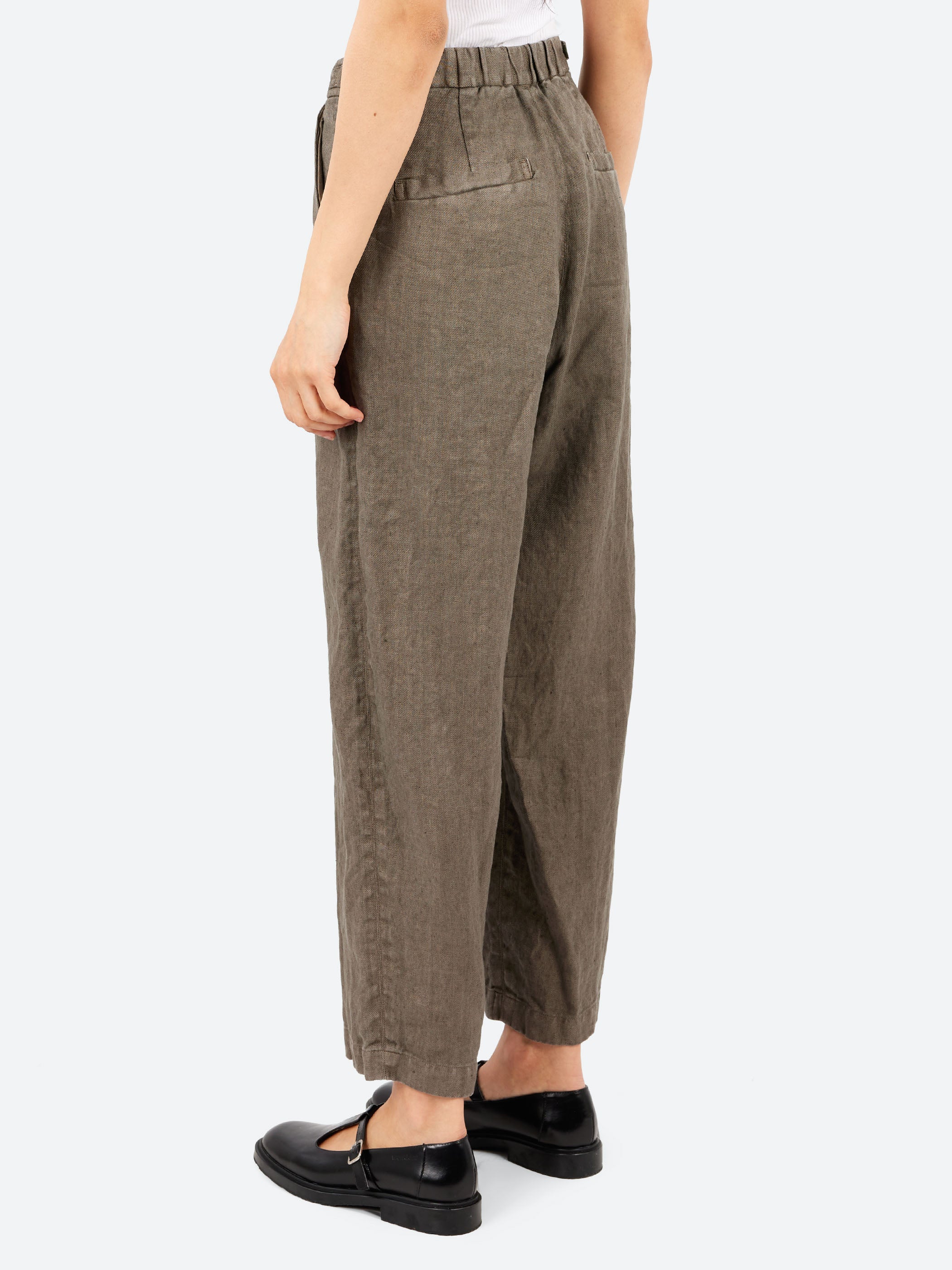 Linen Twill Wide Pants