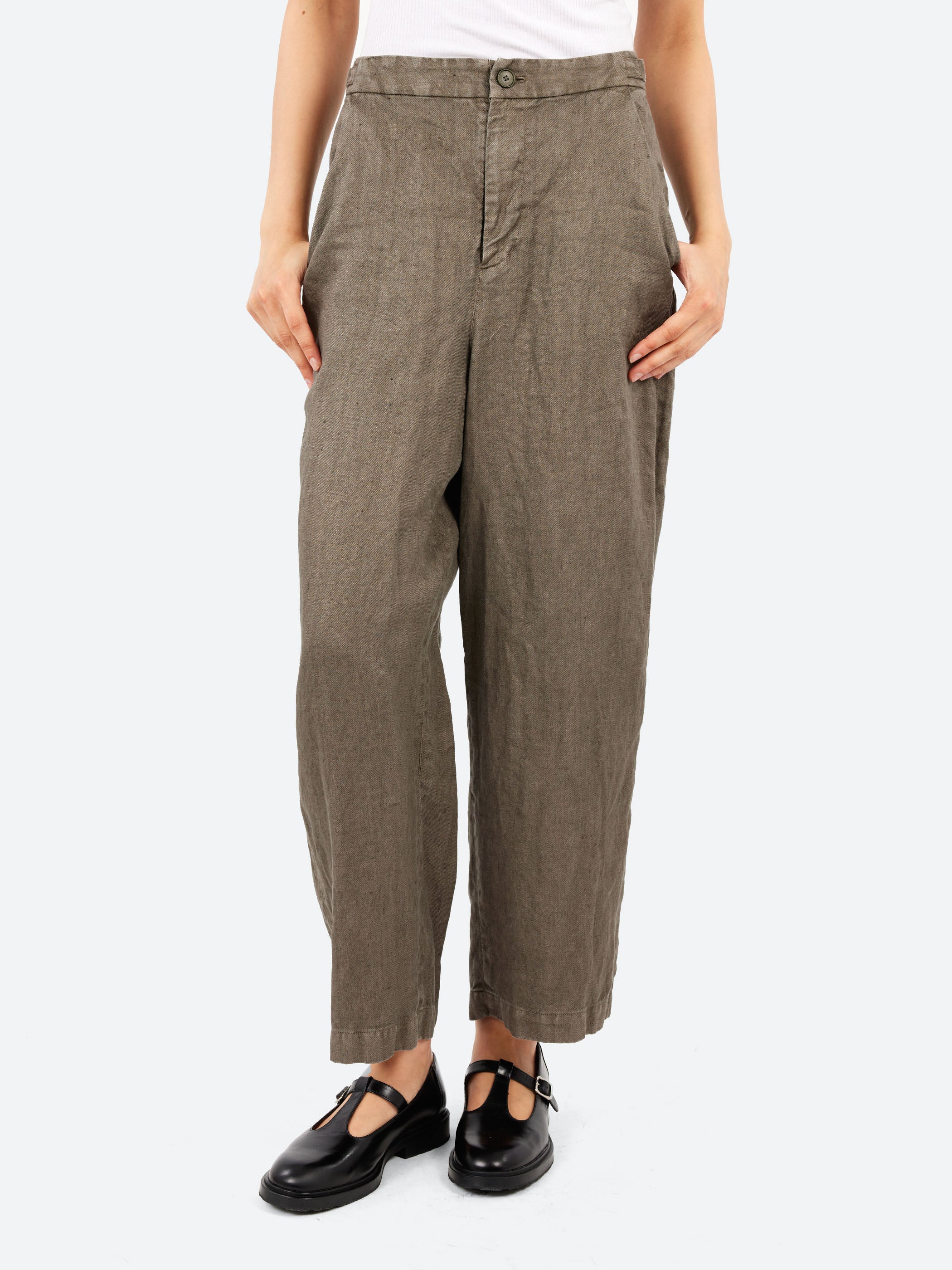 Linen Twill Wide Pants