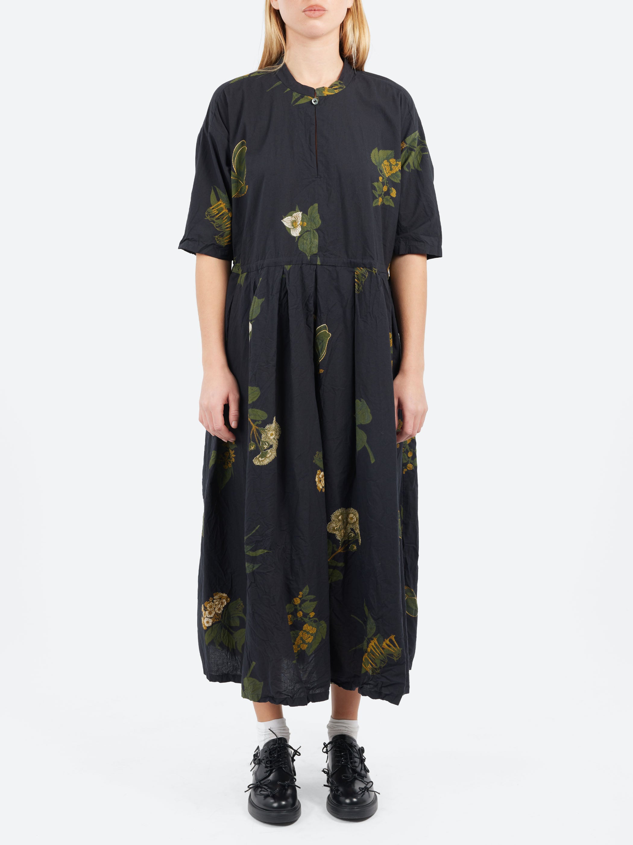 Summer Botanical Print Dress