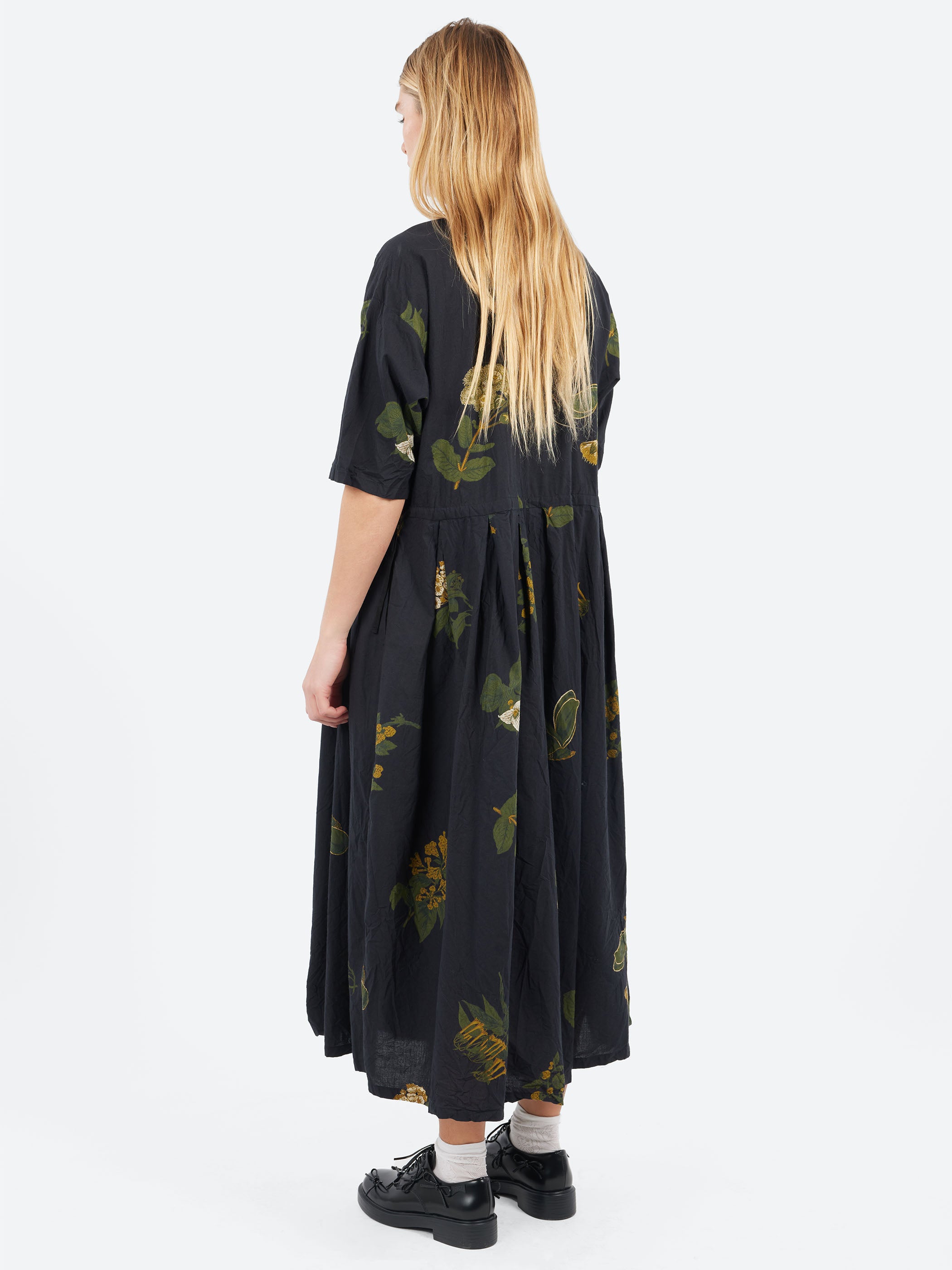 Summer Botanical Print Dress