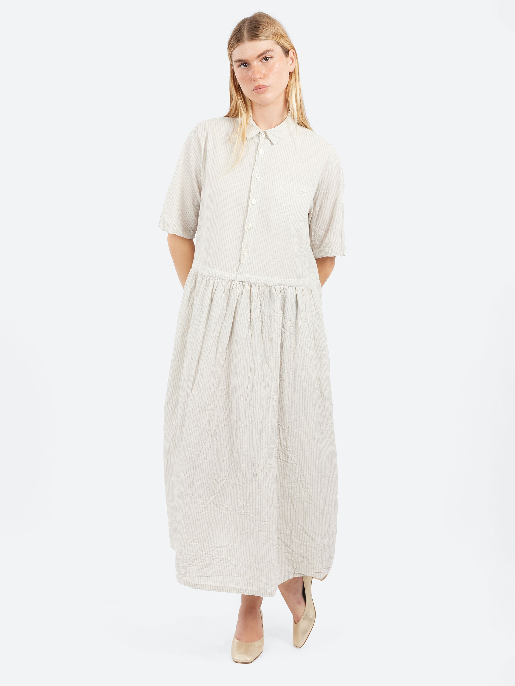 C/L Stripe Short Sleeve Dress