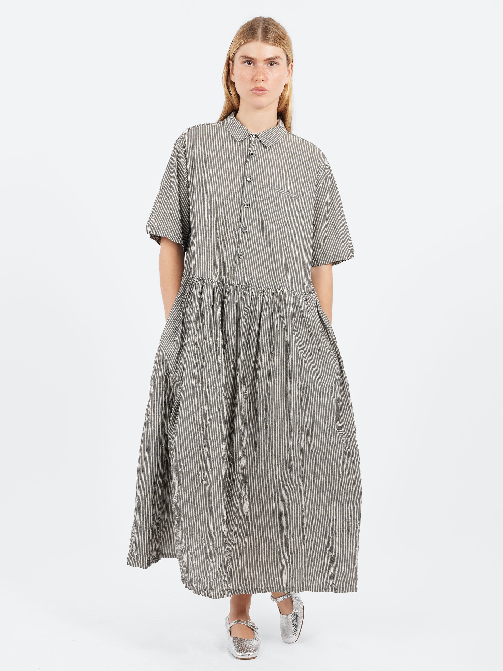 C/L Stripe Short Sleeve Dress