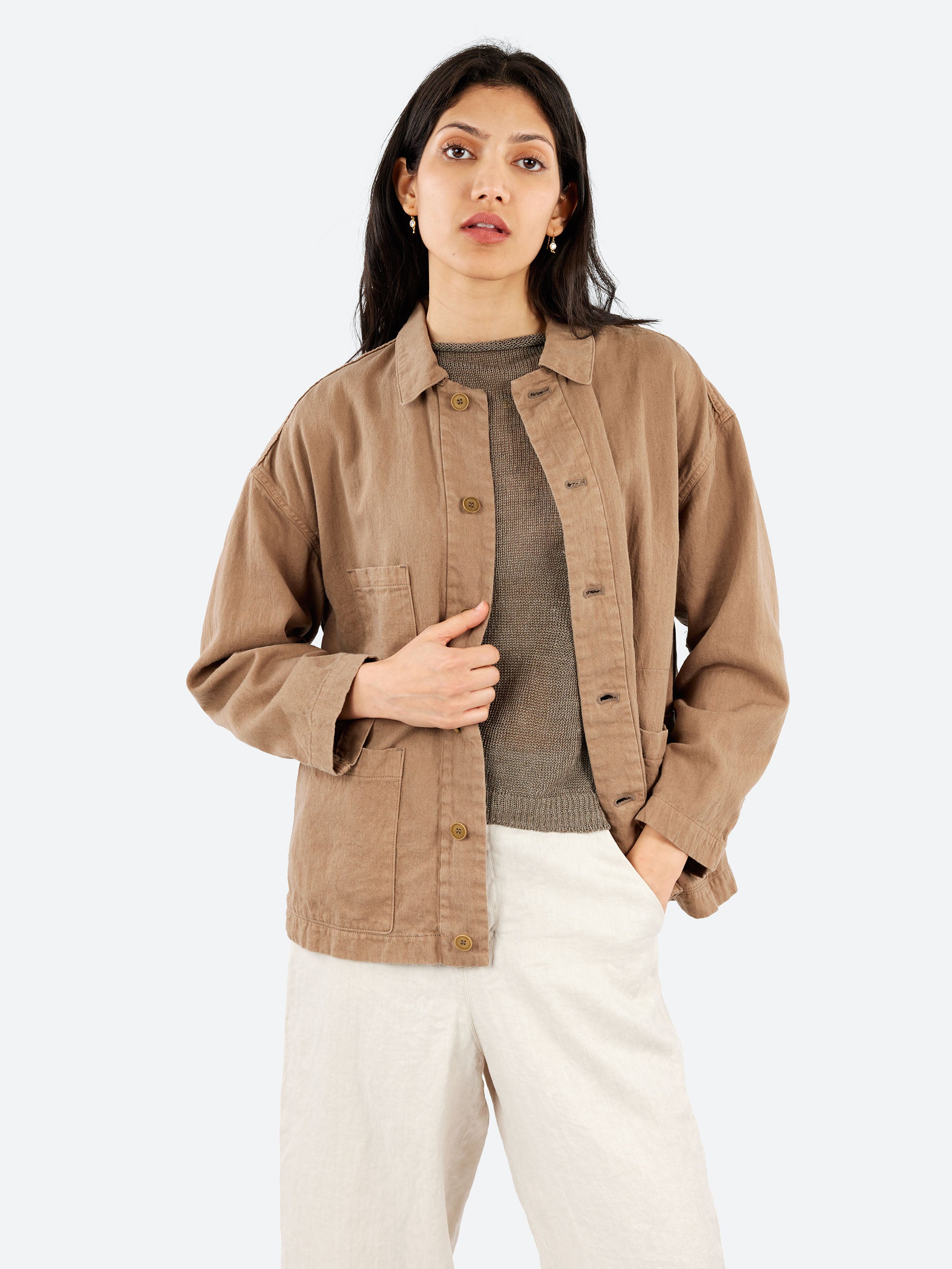 Satin Coverall Jacket