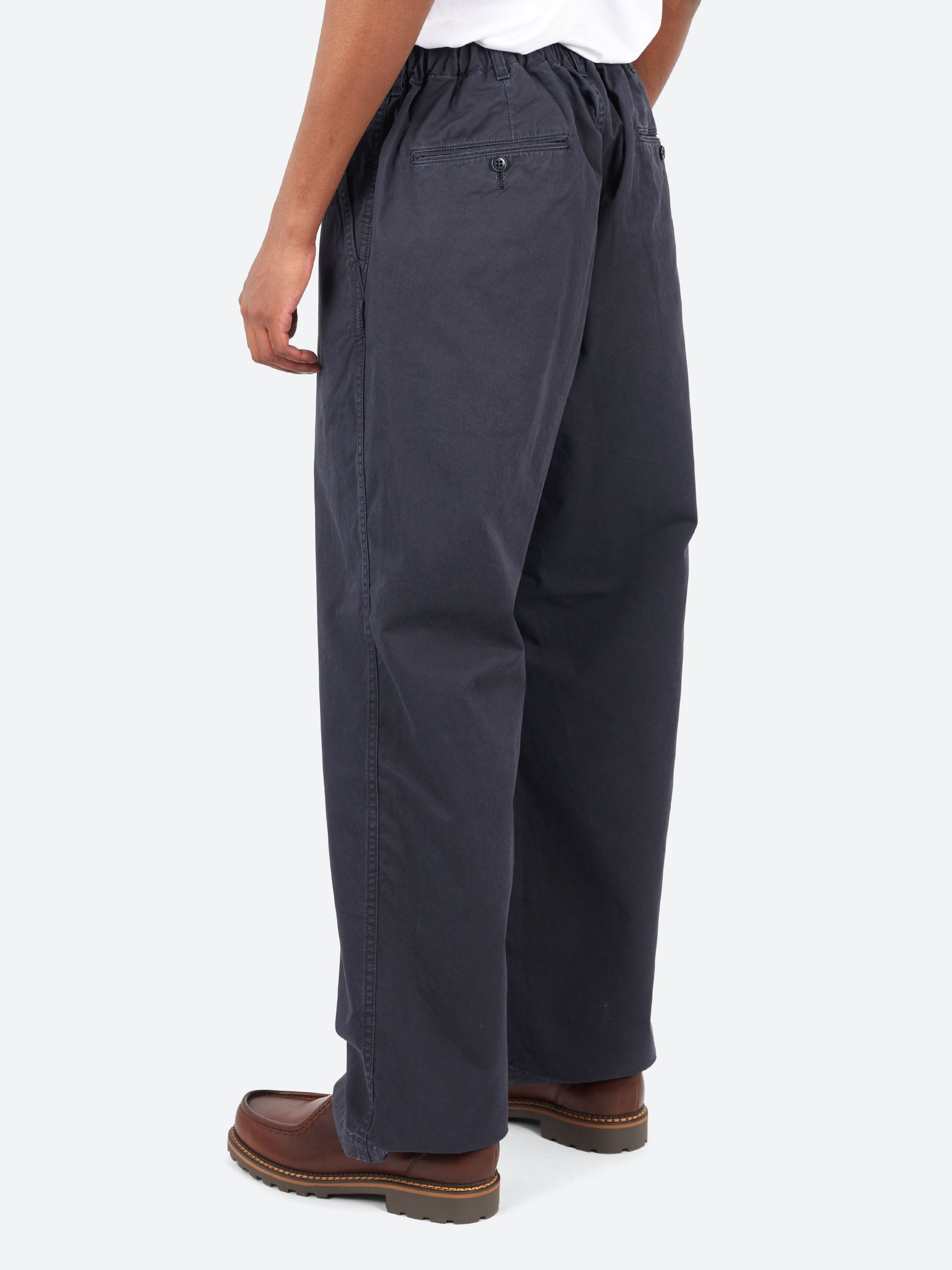 Cotton Chino Cloth Baggy Pants