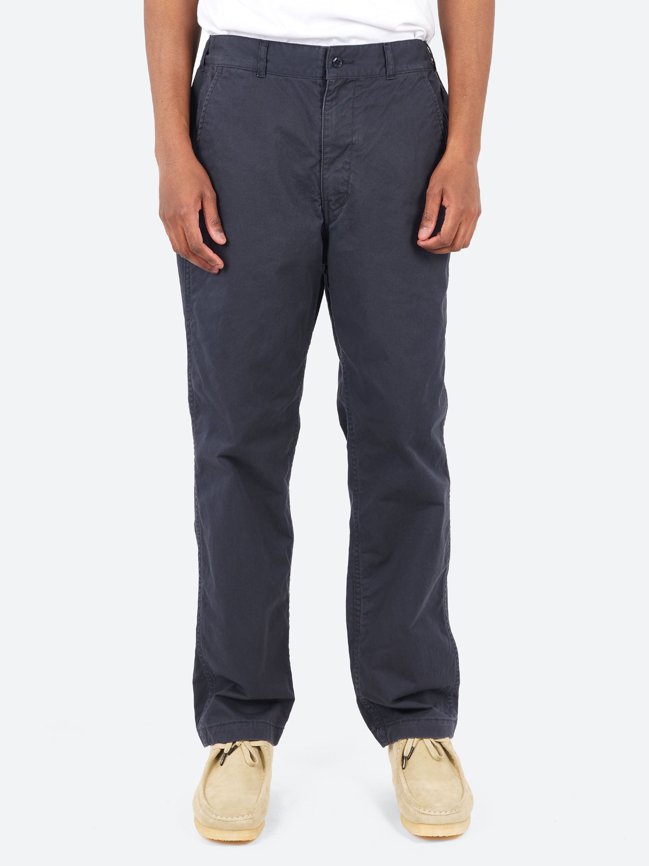 Cotton Chino Cloth Peg Top Pants