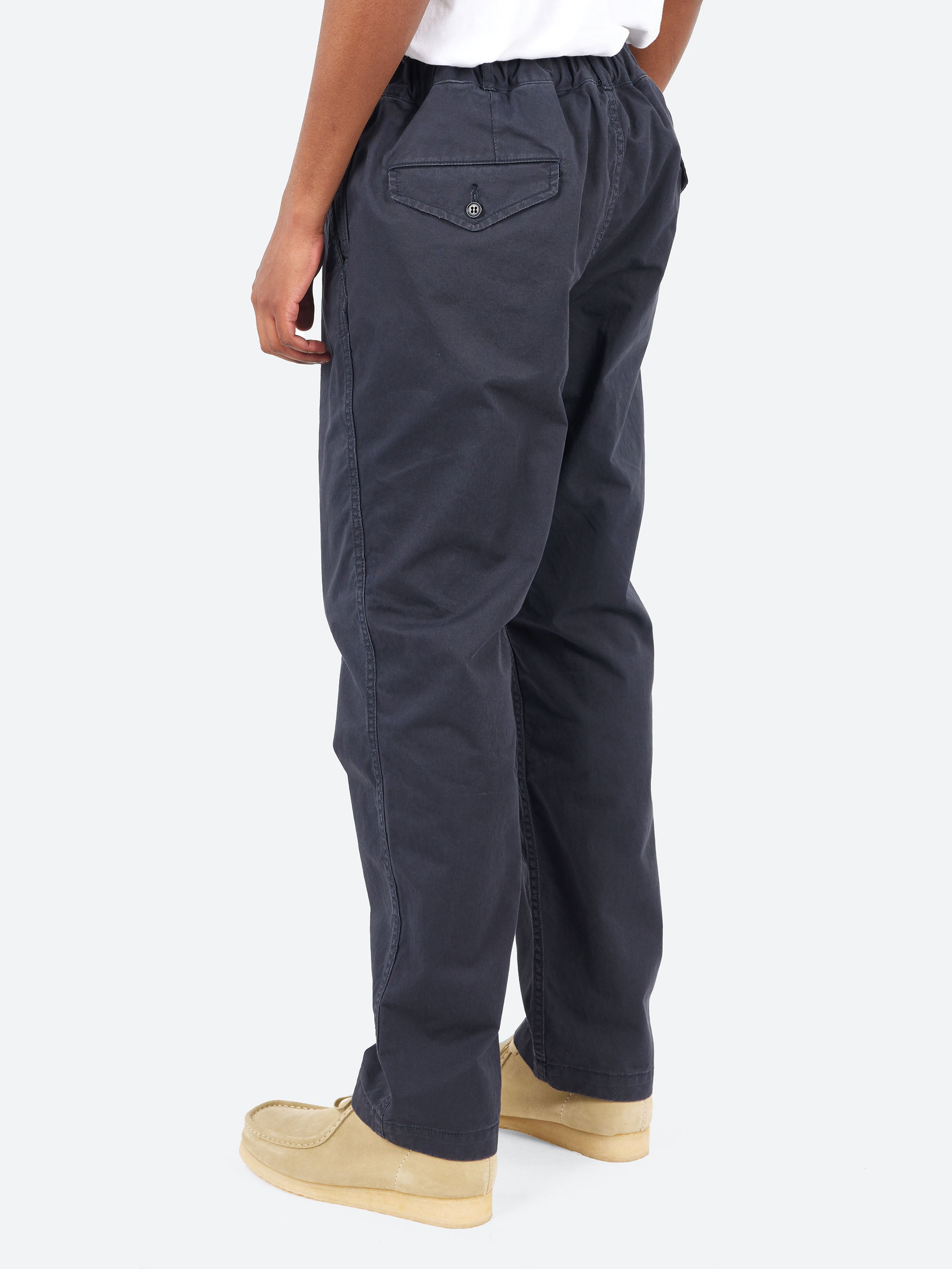 Cotton Chino Cloth Peg Top Pants