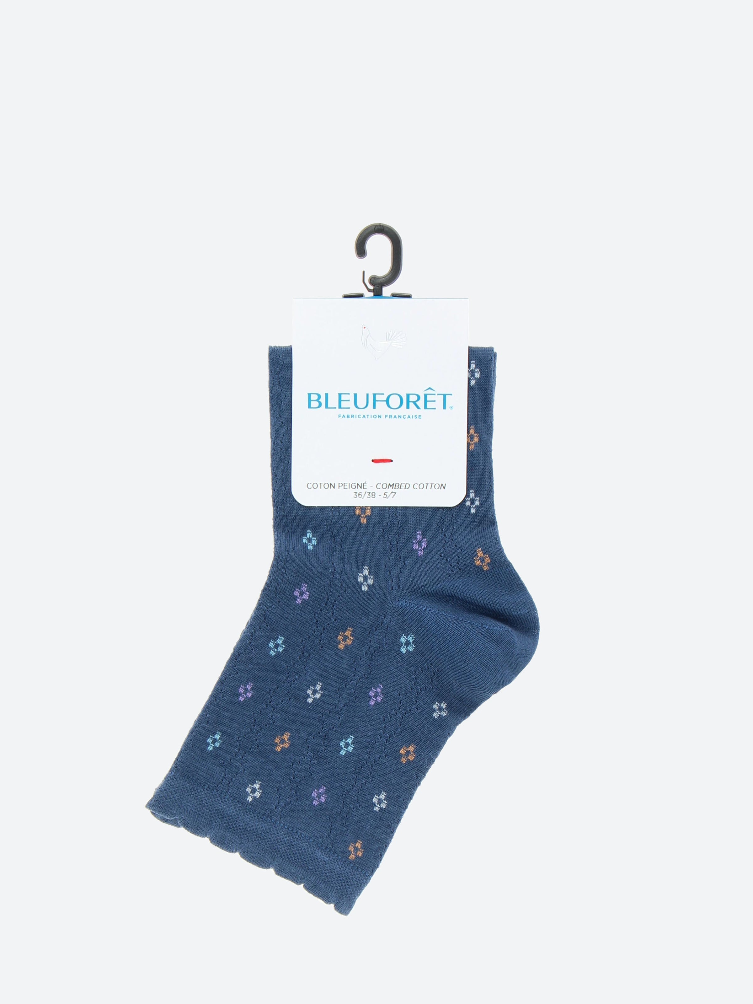 Short Small Diamond Openwork Socks