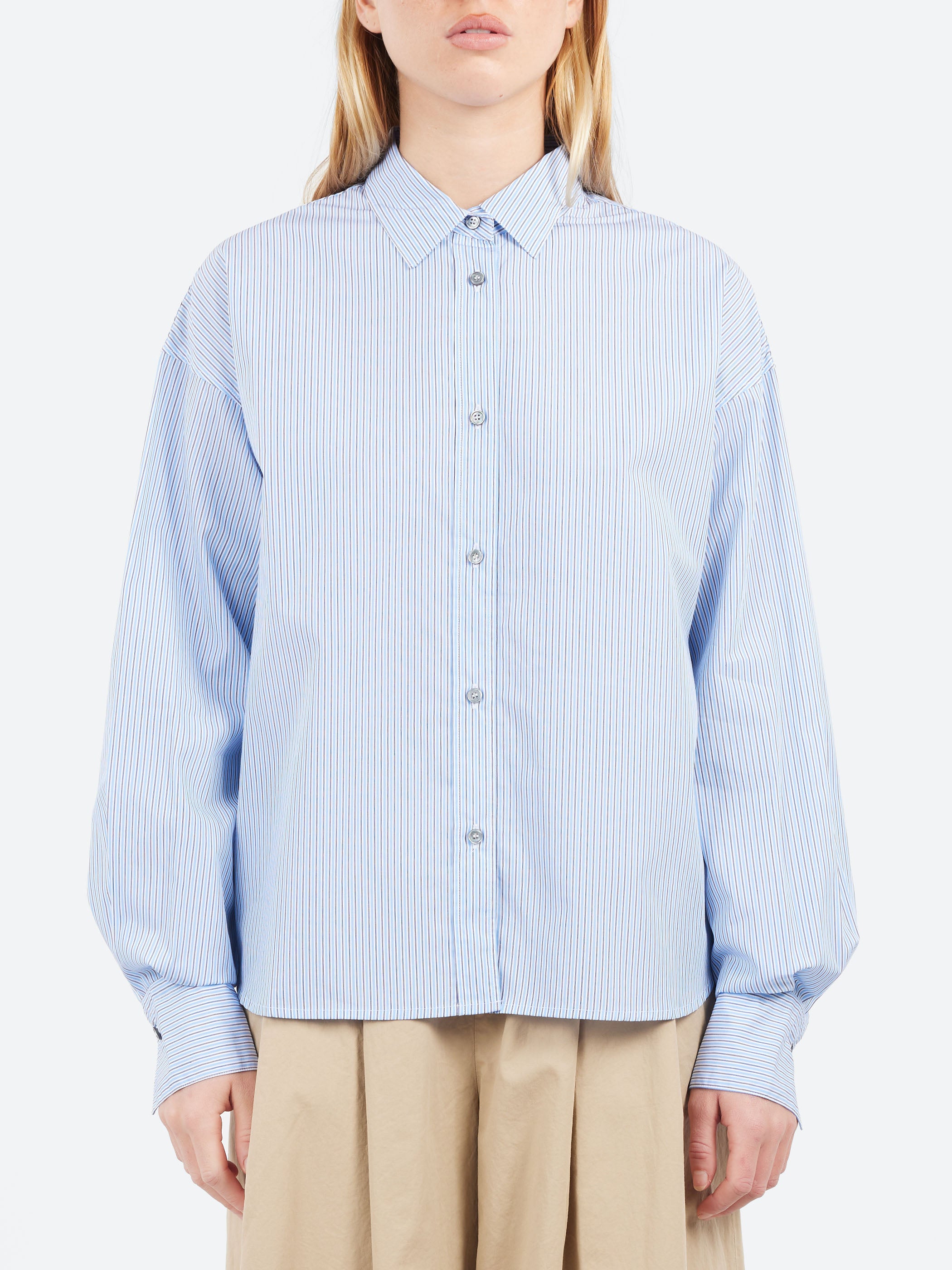 Striped Poplin Shirt