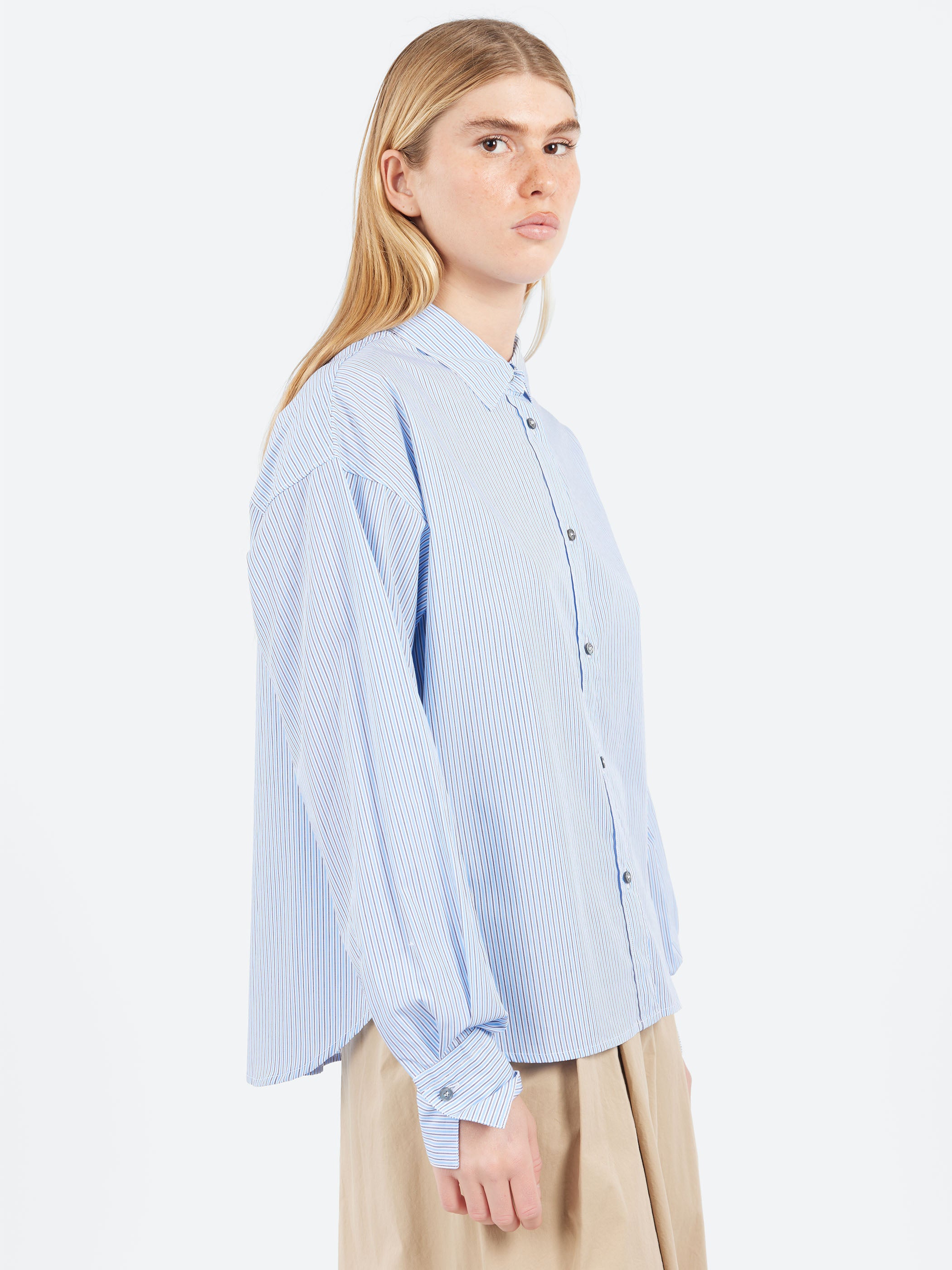 Striped Poplin Shirt