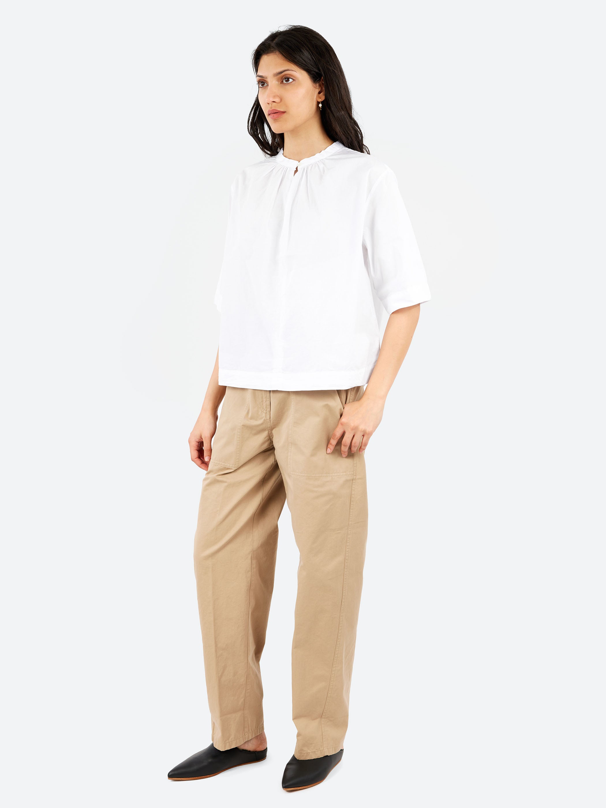 Cotton Poplin Blouse