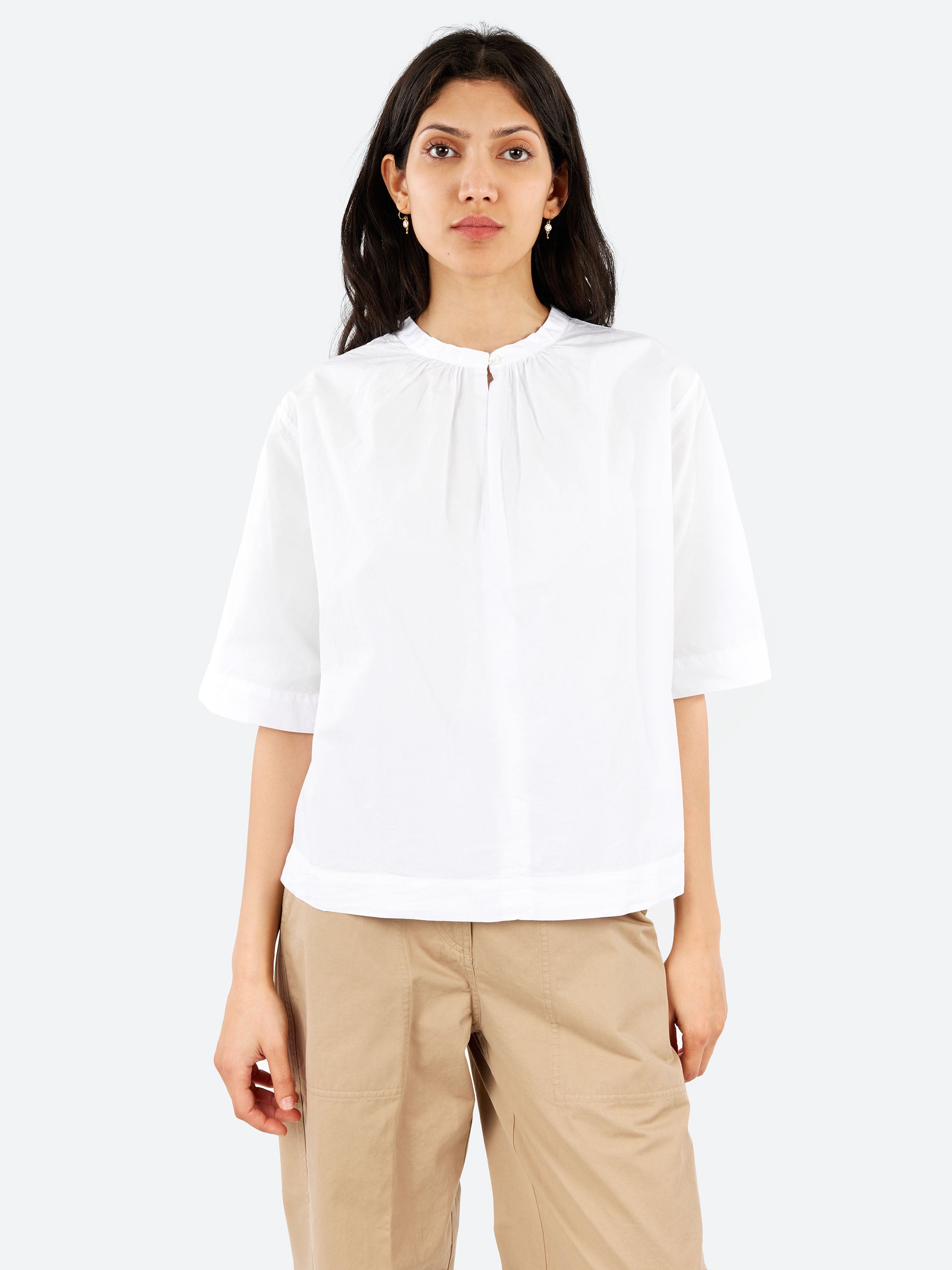 Cotton Poplin Blouse