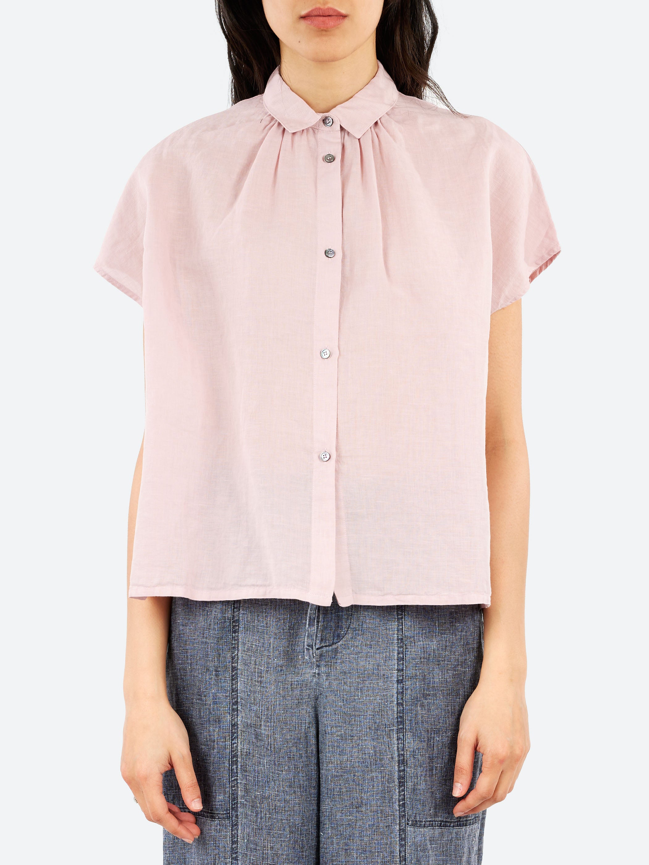 Short Sleeve Button-Up