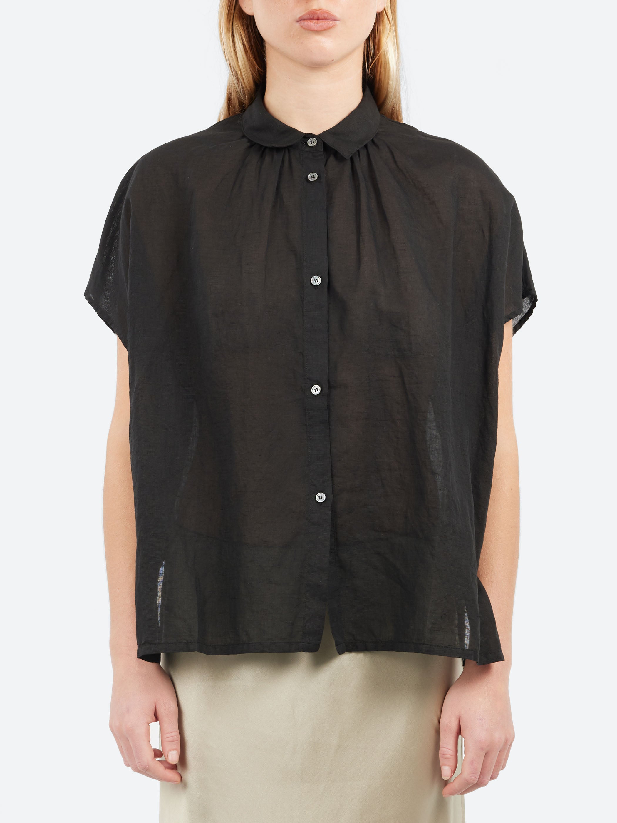 Short Sleeve Button-Up