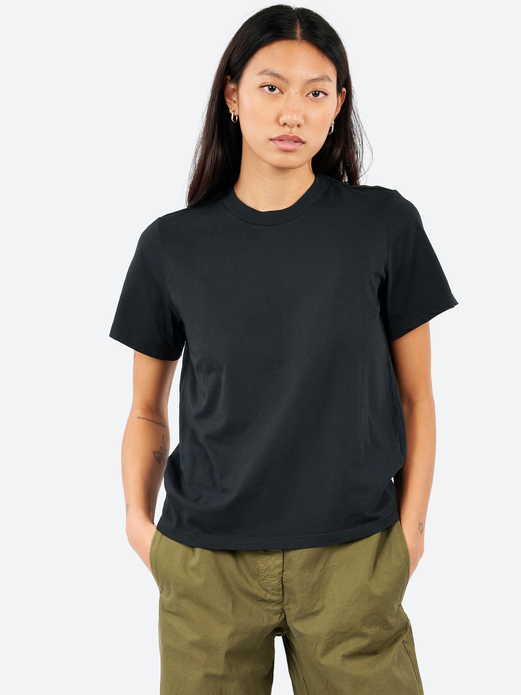 Unevenely-Dyed Cotton Jersey T-Shirt