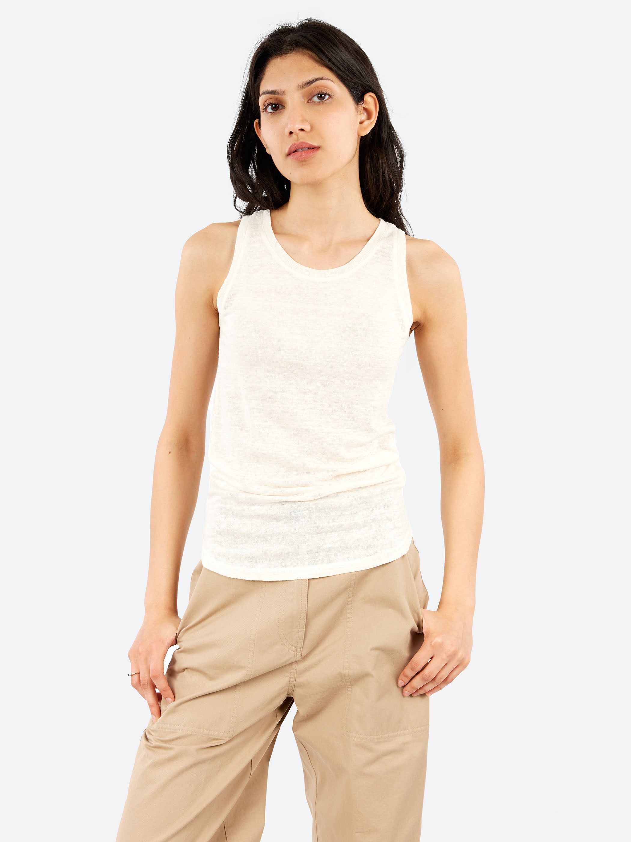 Linen Jersey Tank Top