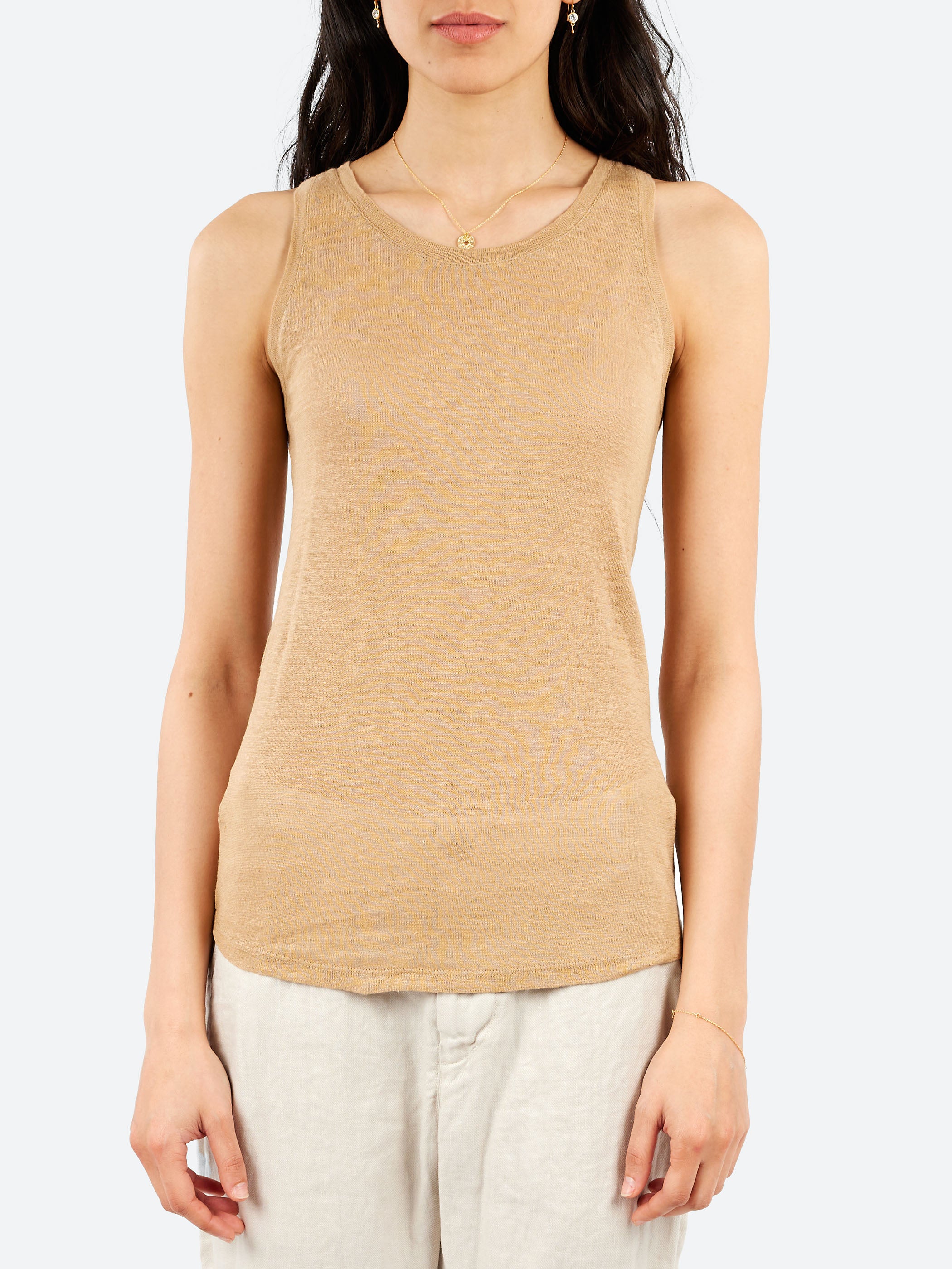 Linen Jersey Tank Top