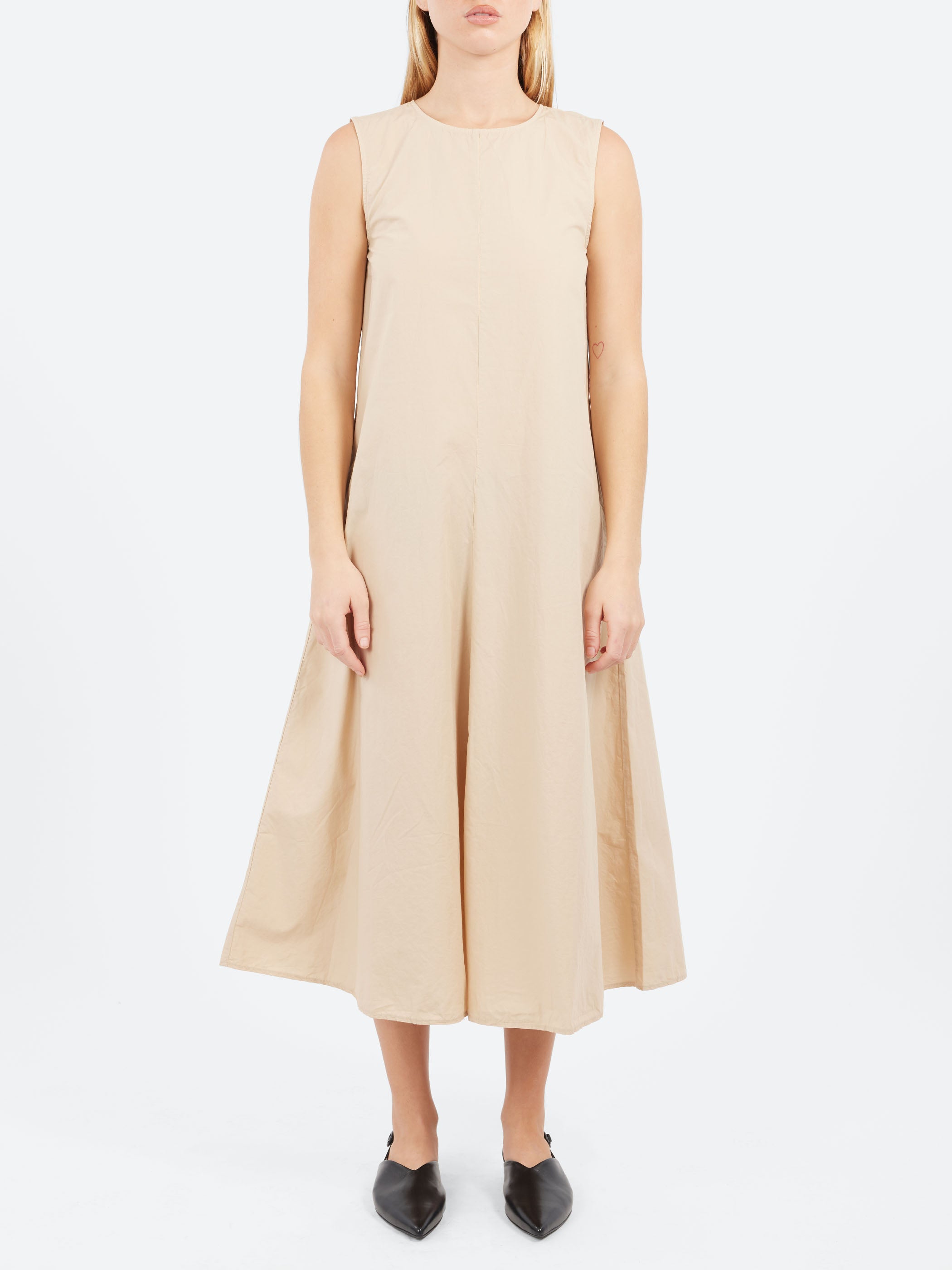 Sleeveless Poplin Dress