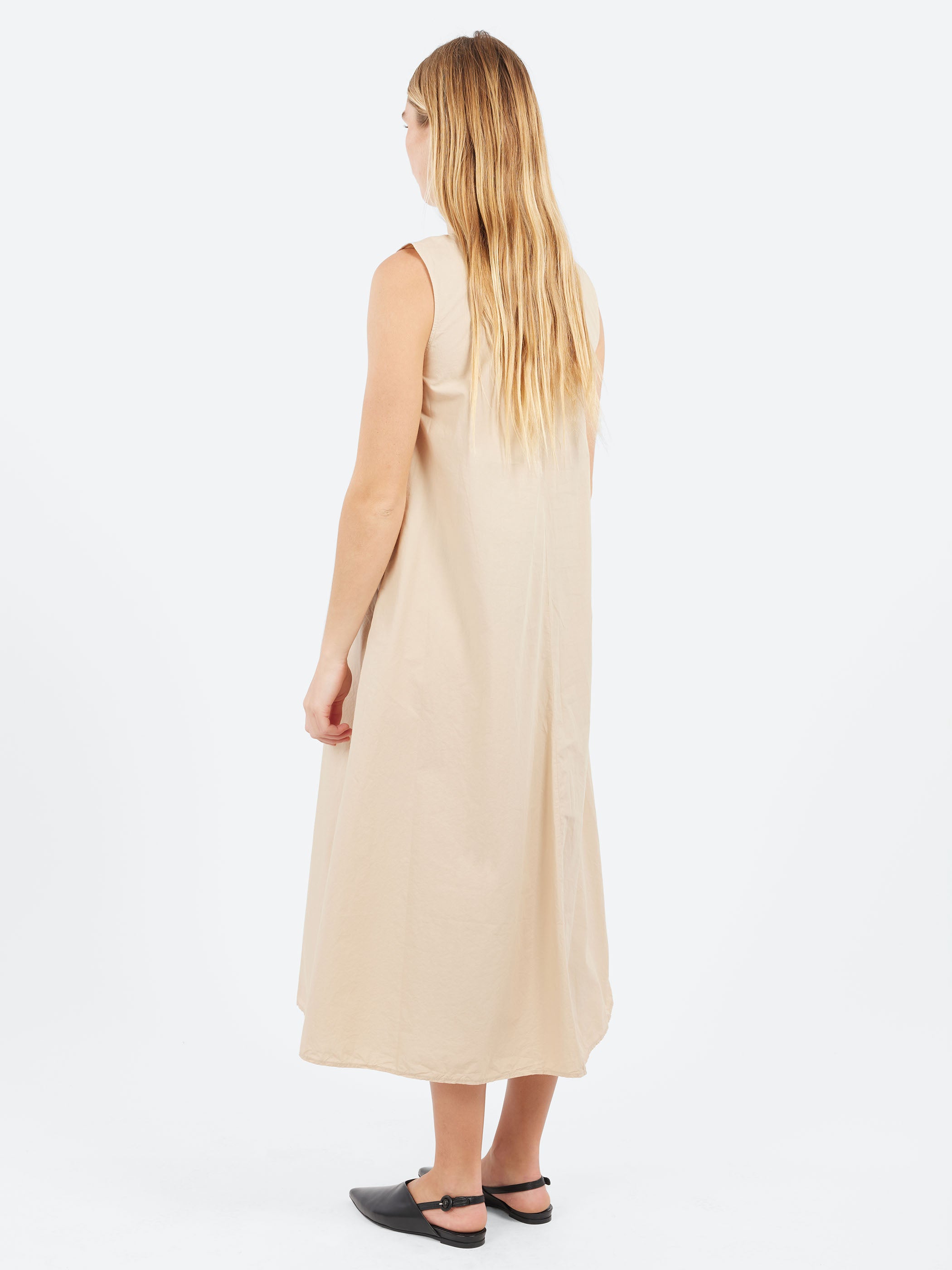 Sleeveless Poplin Dress