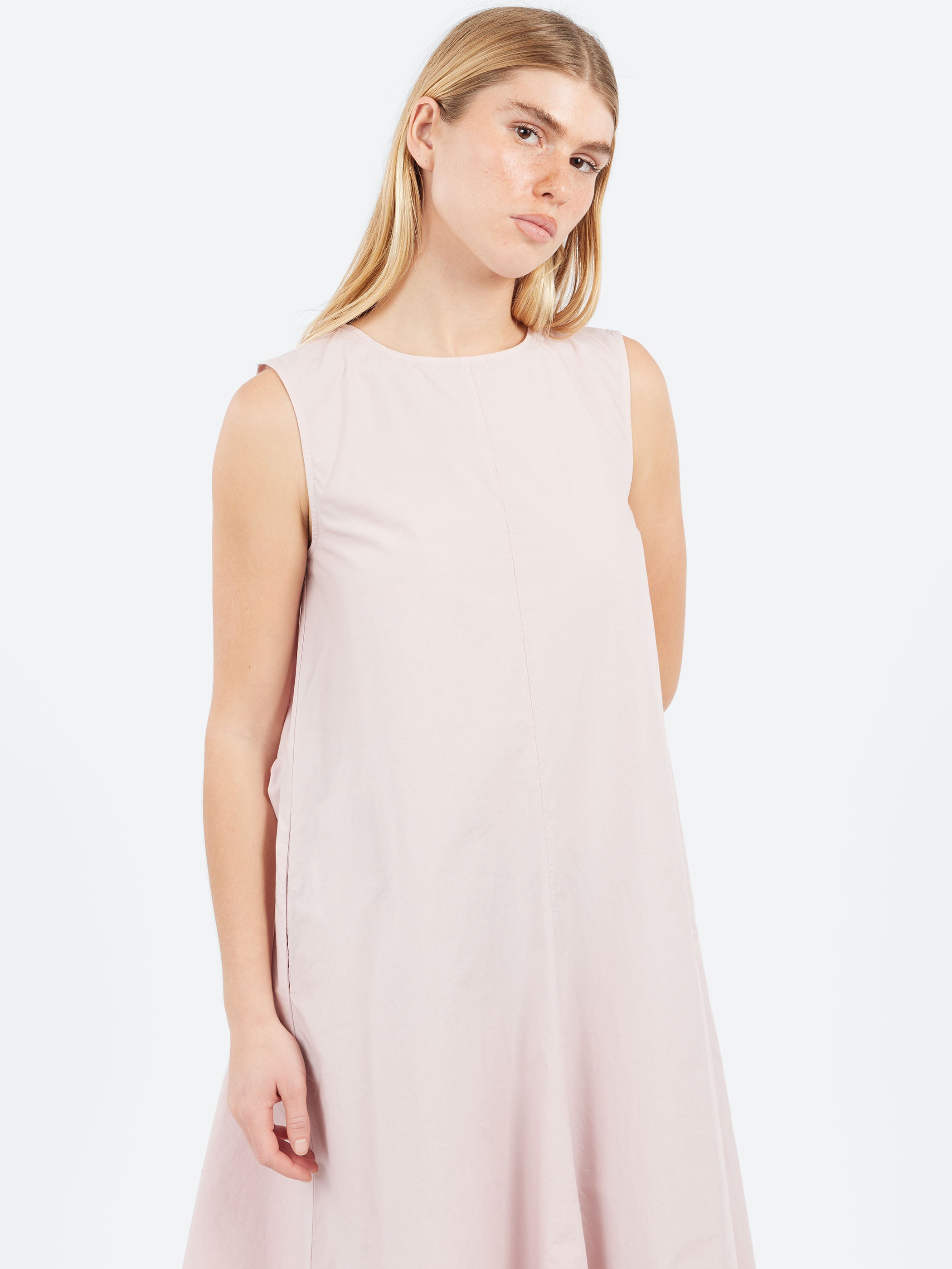 Sleeveless Poplin Dress