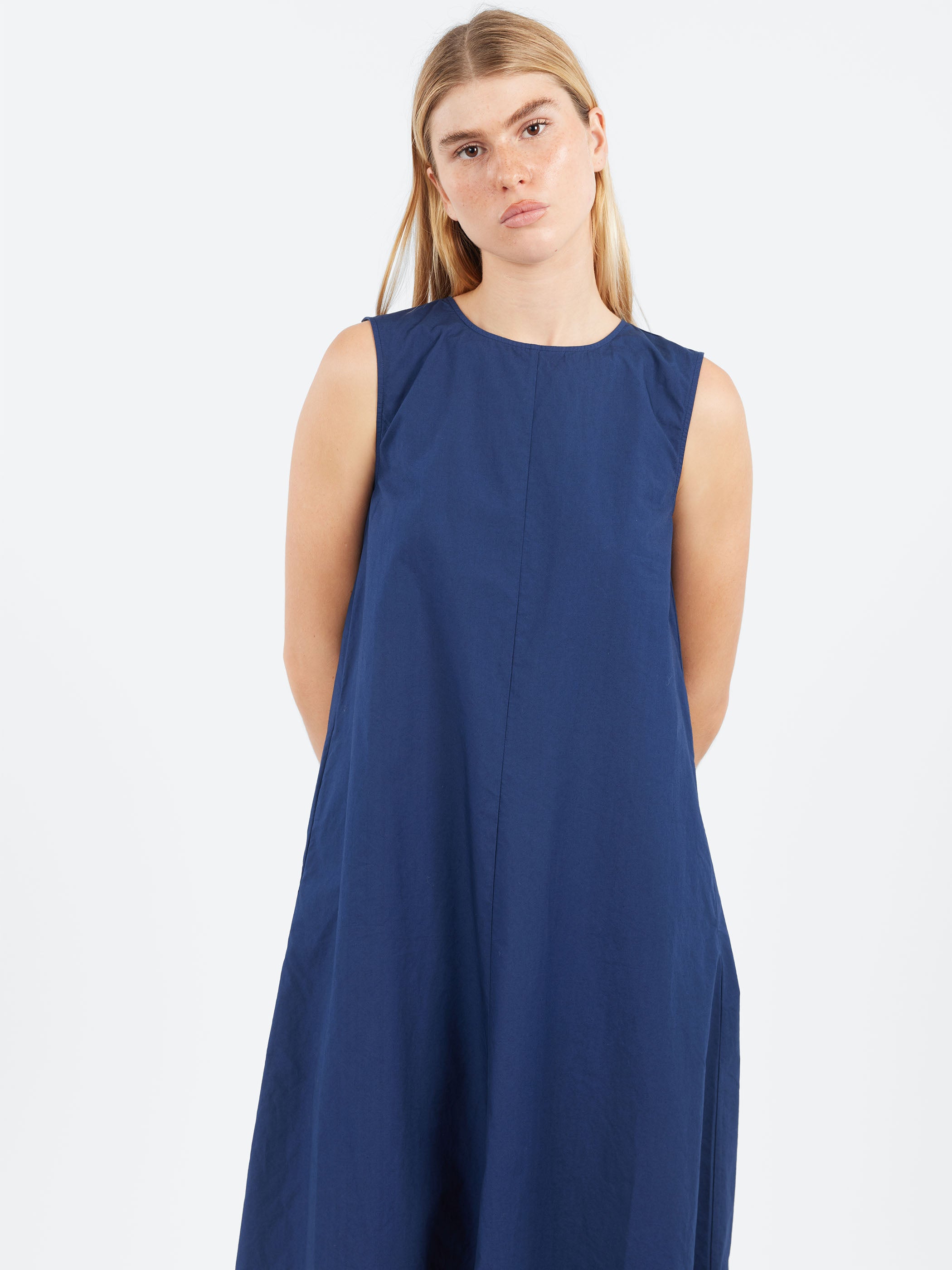 Sleeveless Poplin Dress