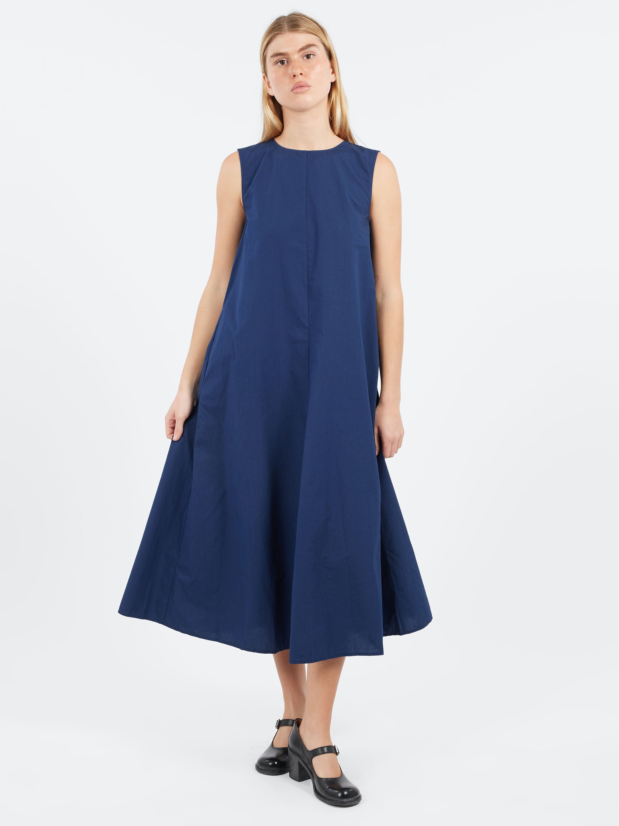 Sleeveless Poplin Dress