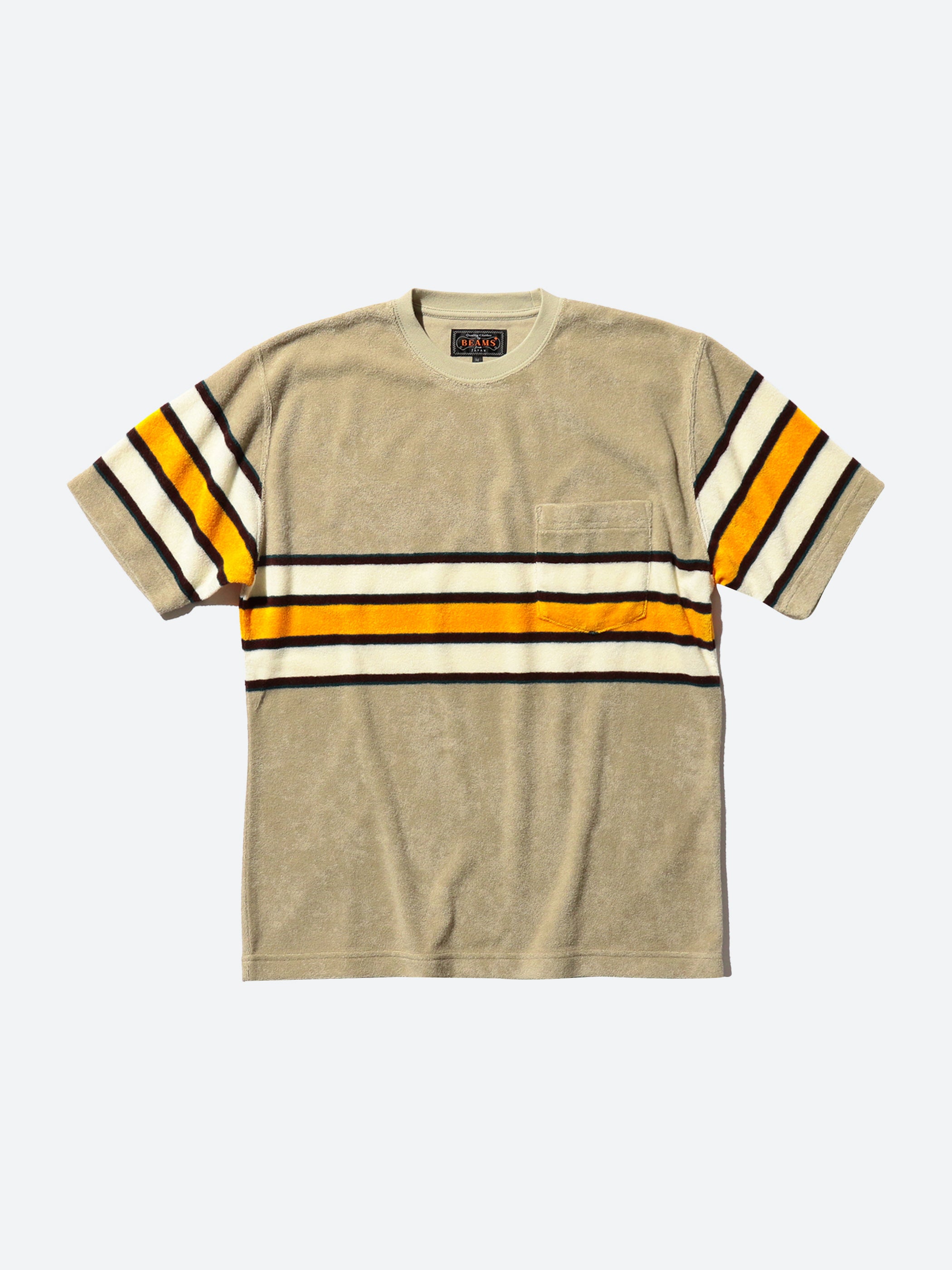 Stripe Pile Pocket Tee