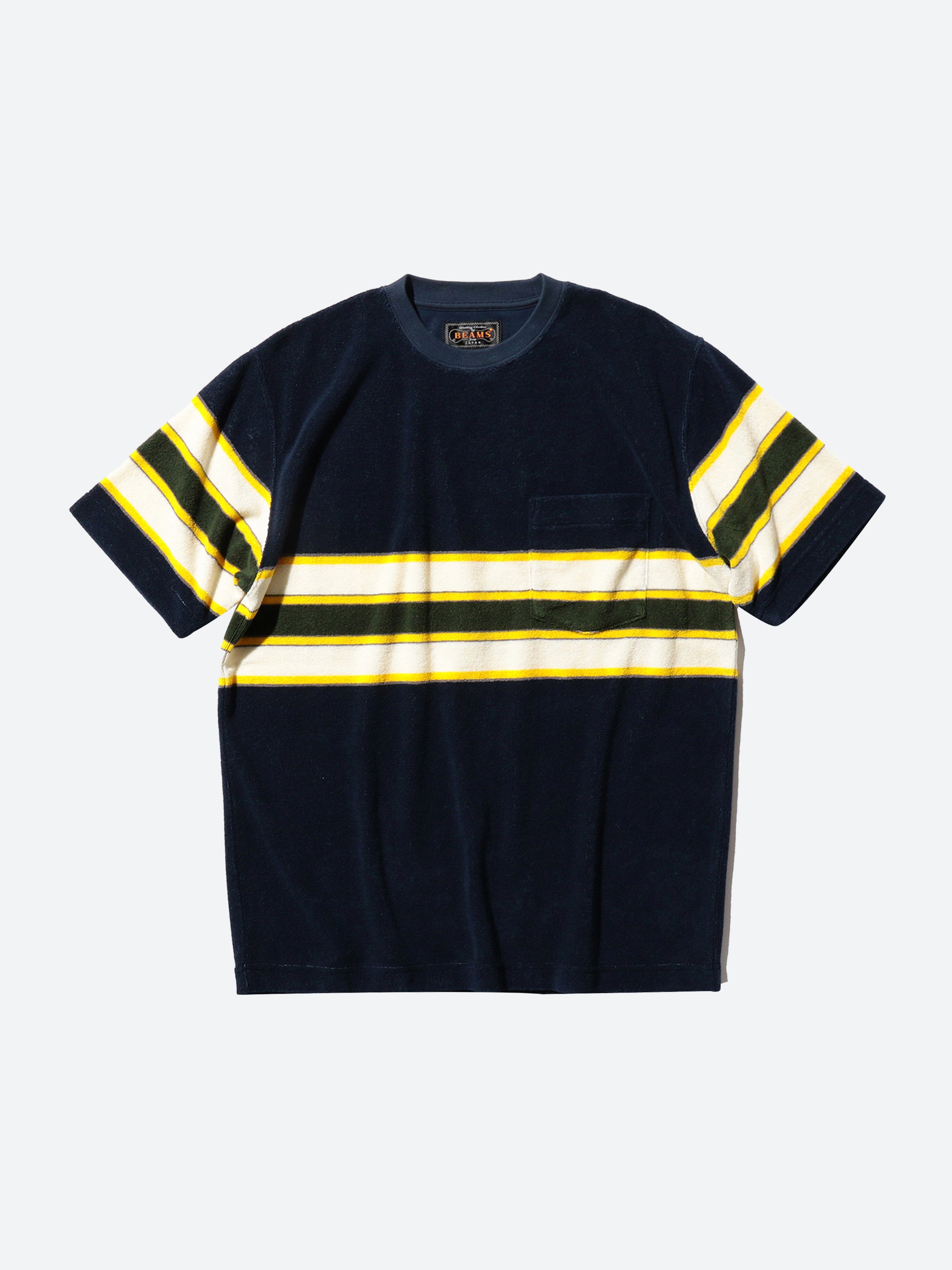 Stripe Pile Pocket Tee