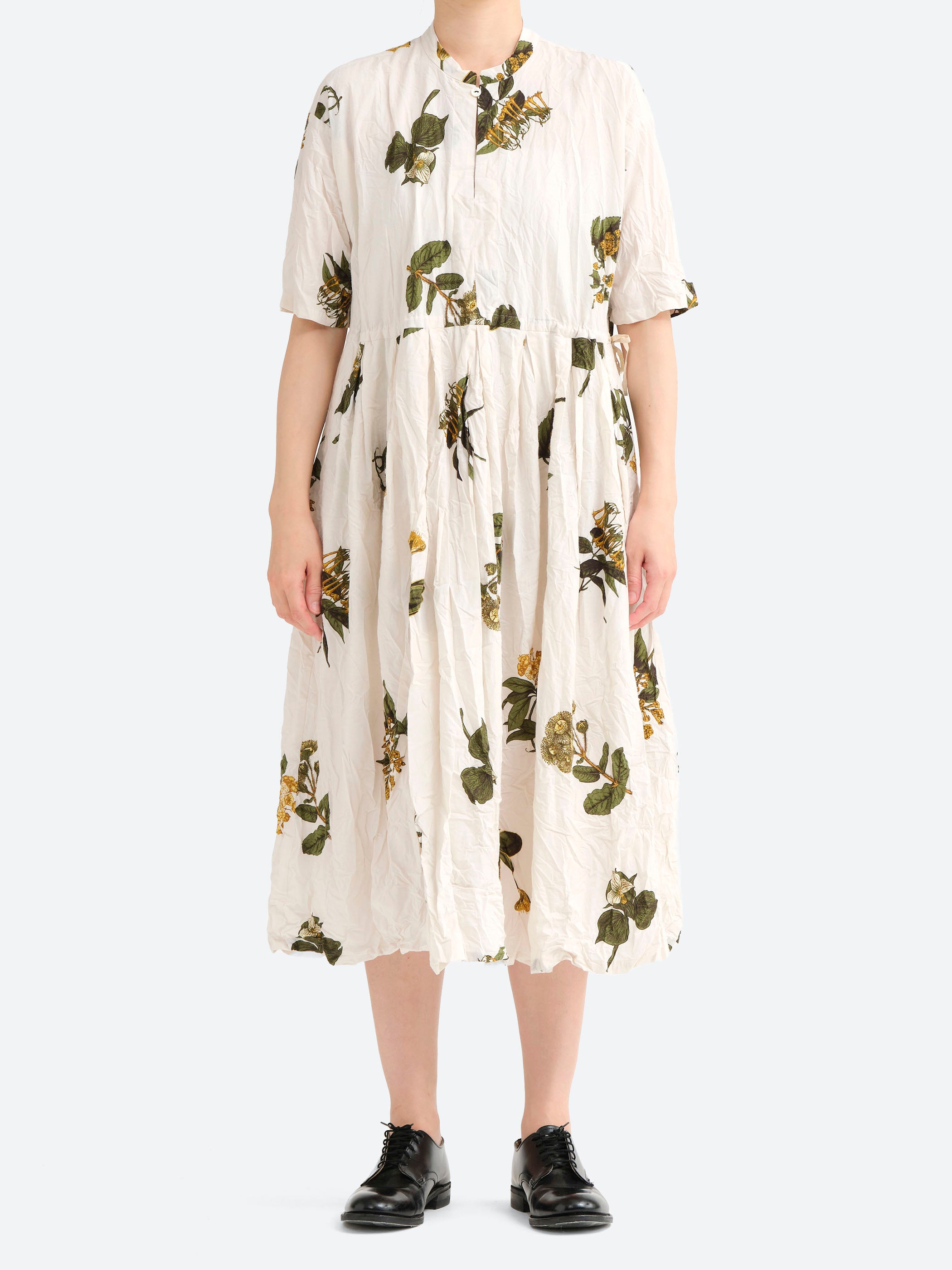 Summer Botanical Print Dress