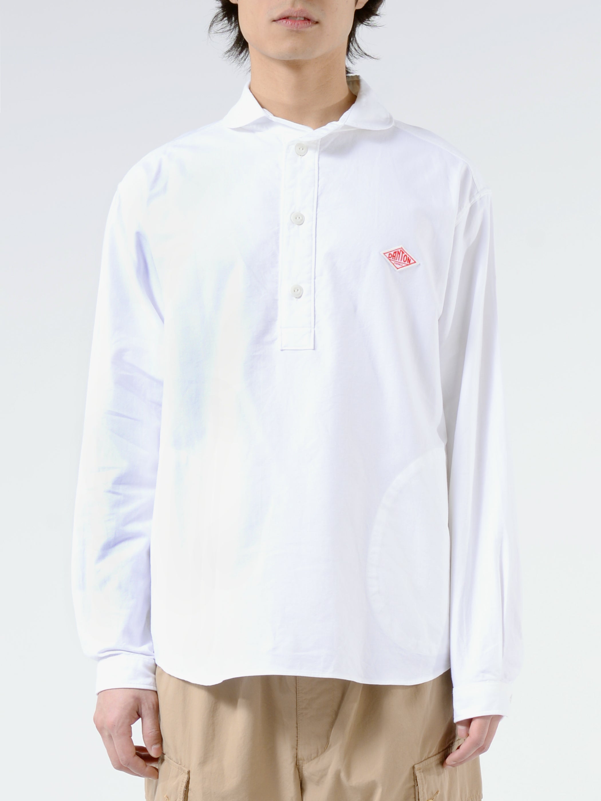 Danton - Round Collar Shirt in White – gravitypope