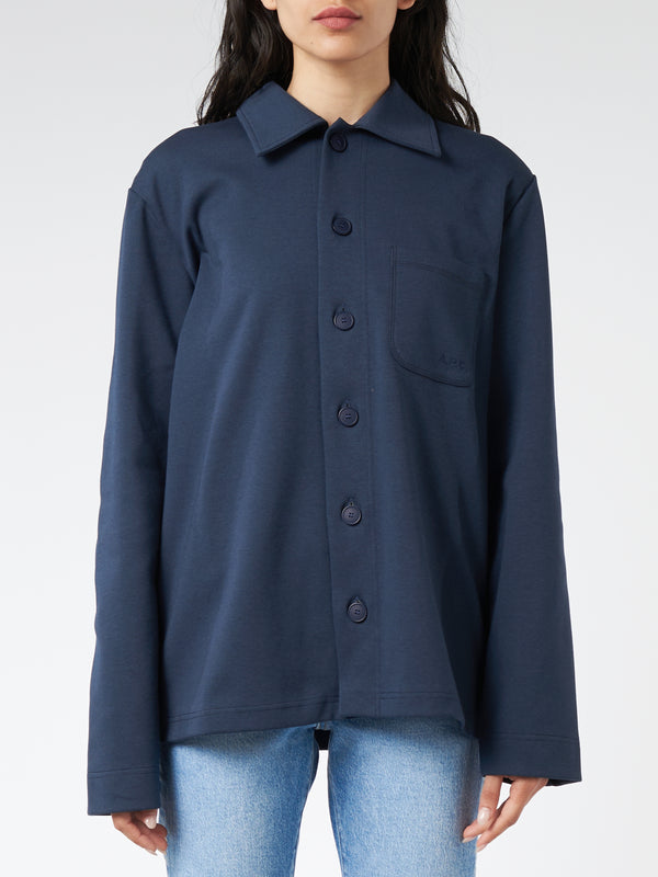 A.P.C. - Charlie Jacket in Marine – gravitypope