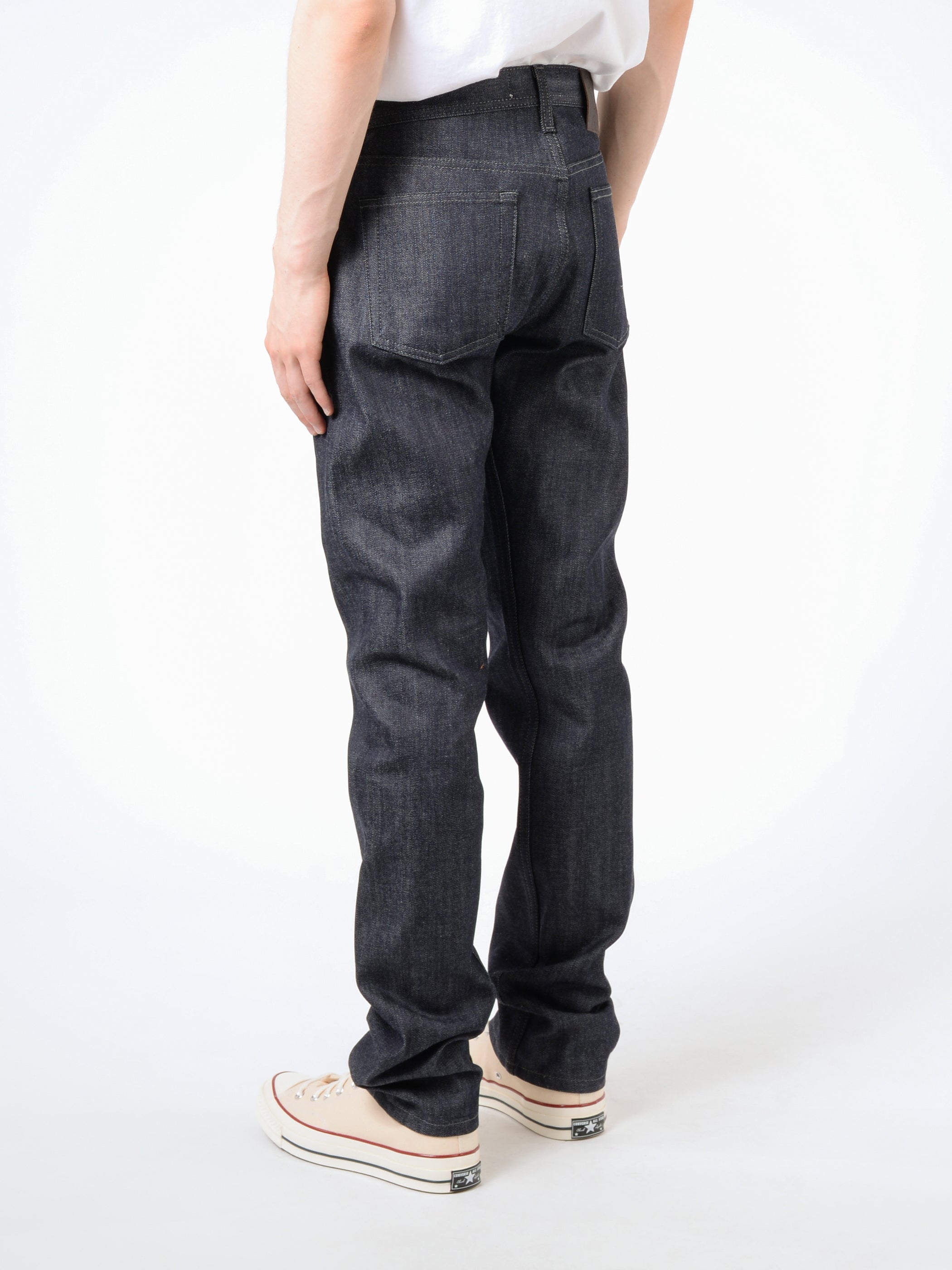 Naked & Famous Denim Weird Guy Indigo Selvedge Cotton Jeans Size online 33×28