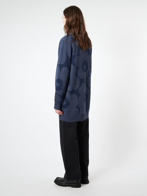 Marimekko - Kadmimum Unikko Cardigan in Blue – gravitypope