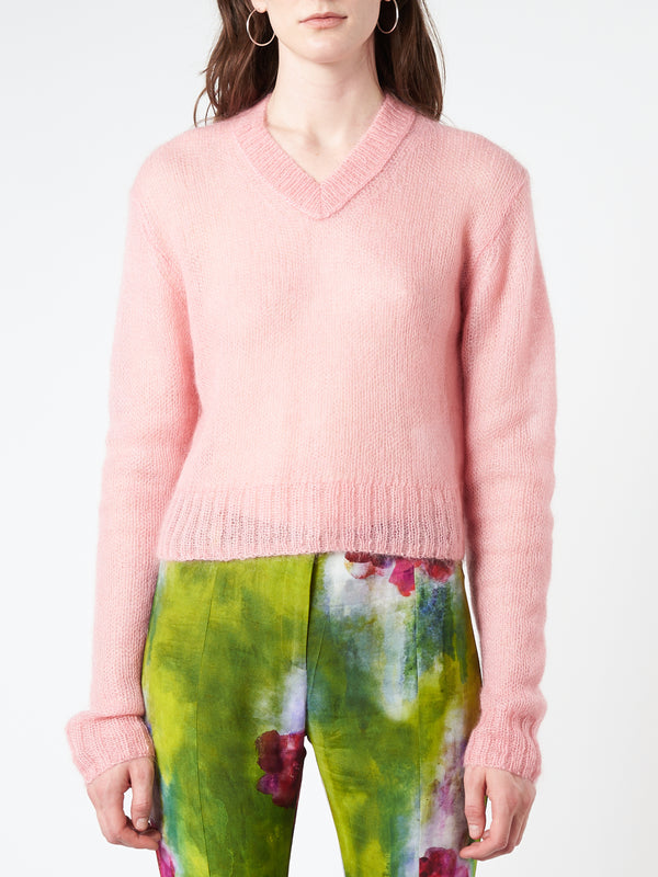 Acne Studios - Kosma Mohair Blend Jumper in Sherbet Pink – gravitypope