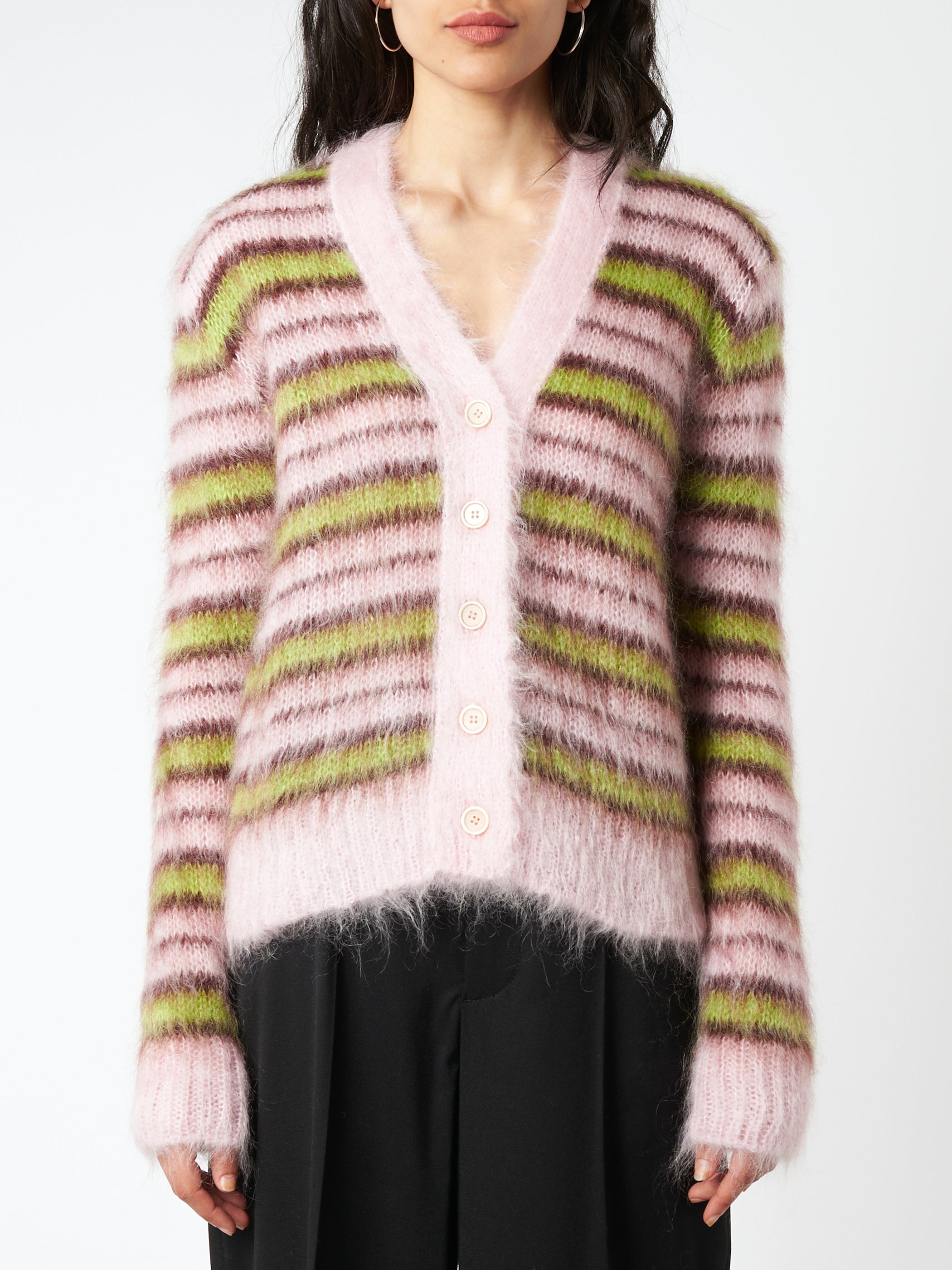 Marni - Mohair Cardigan in Quartz – gravitypope