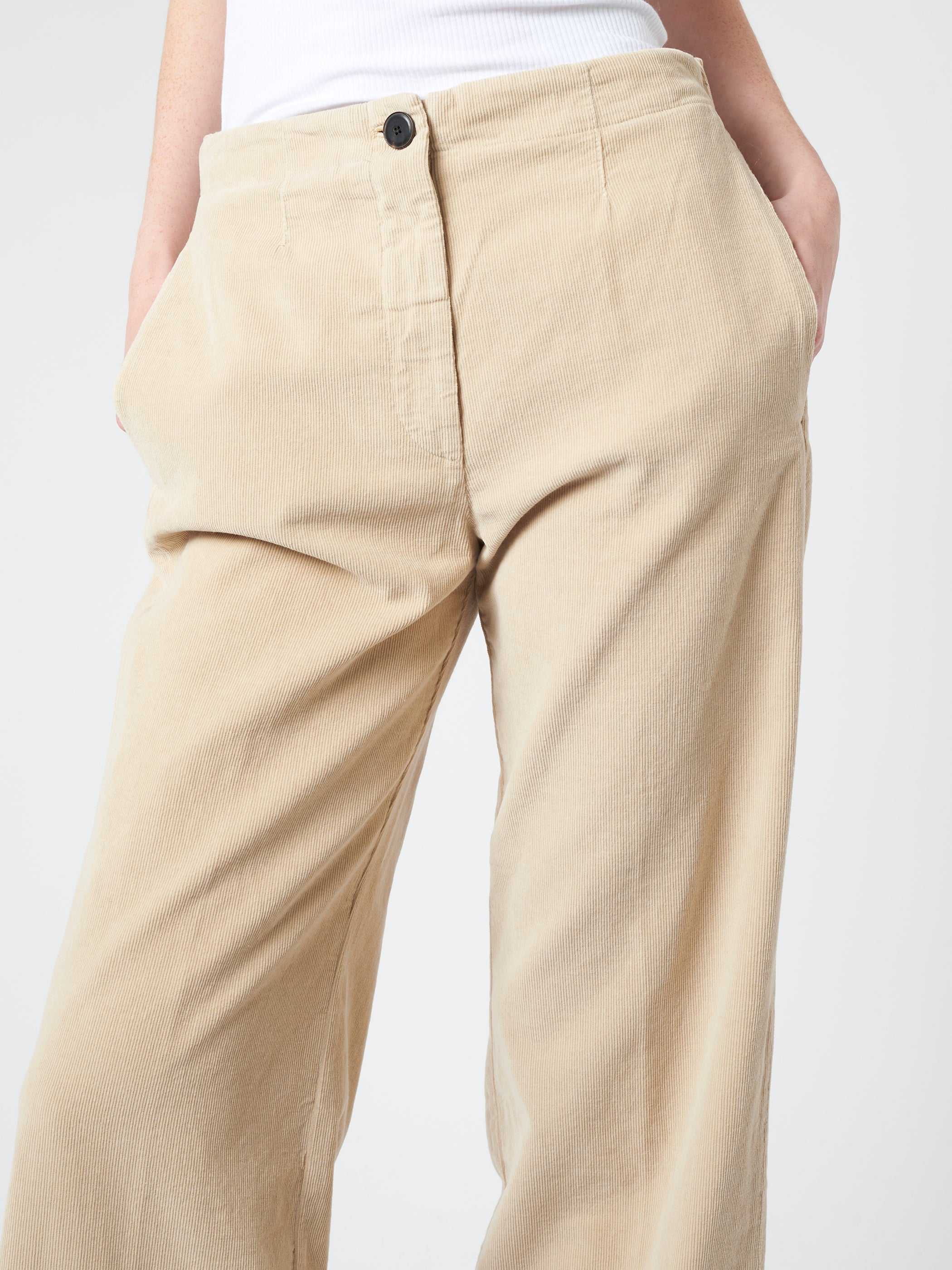 Corduroy Wide Leg Trousers