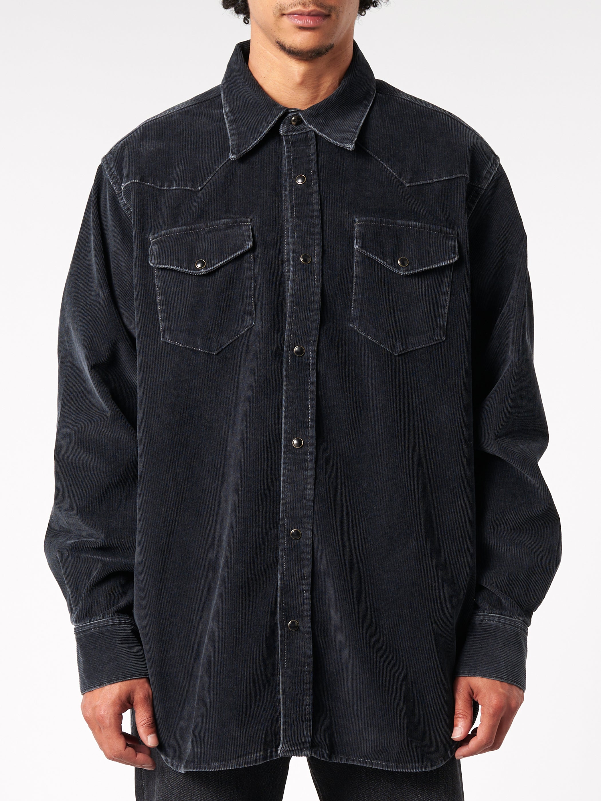 Corduroy Button-Up Shirt – gravitypope