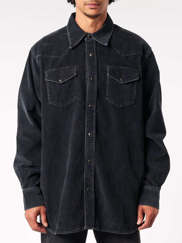 Acne Studios - Corduroy Button-Up Shirt in Black – gravitypope