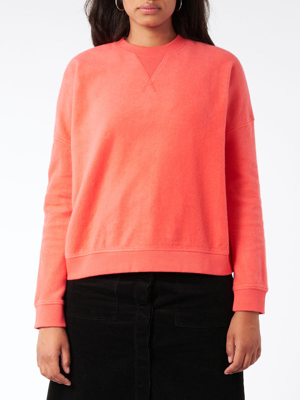 Coral crewneck outlet sweatshirt