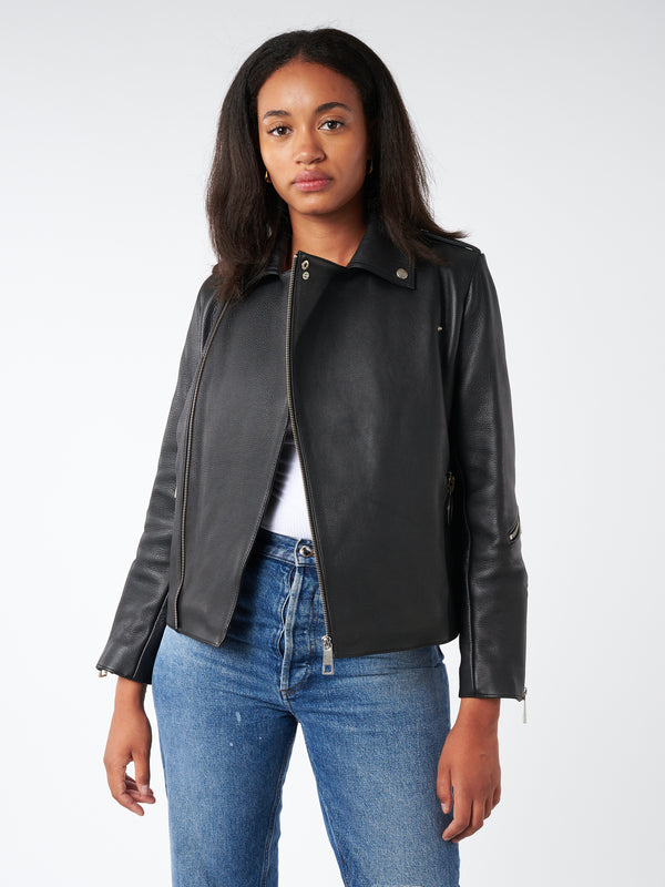 Apc leather store jacket