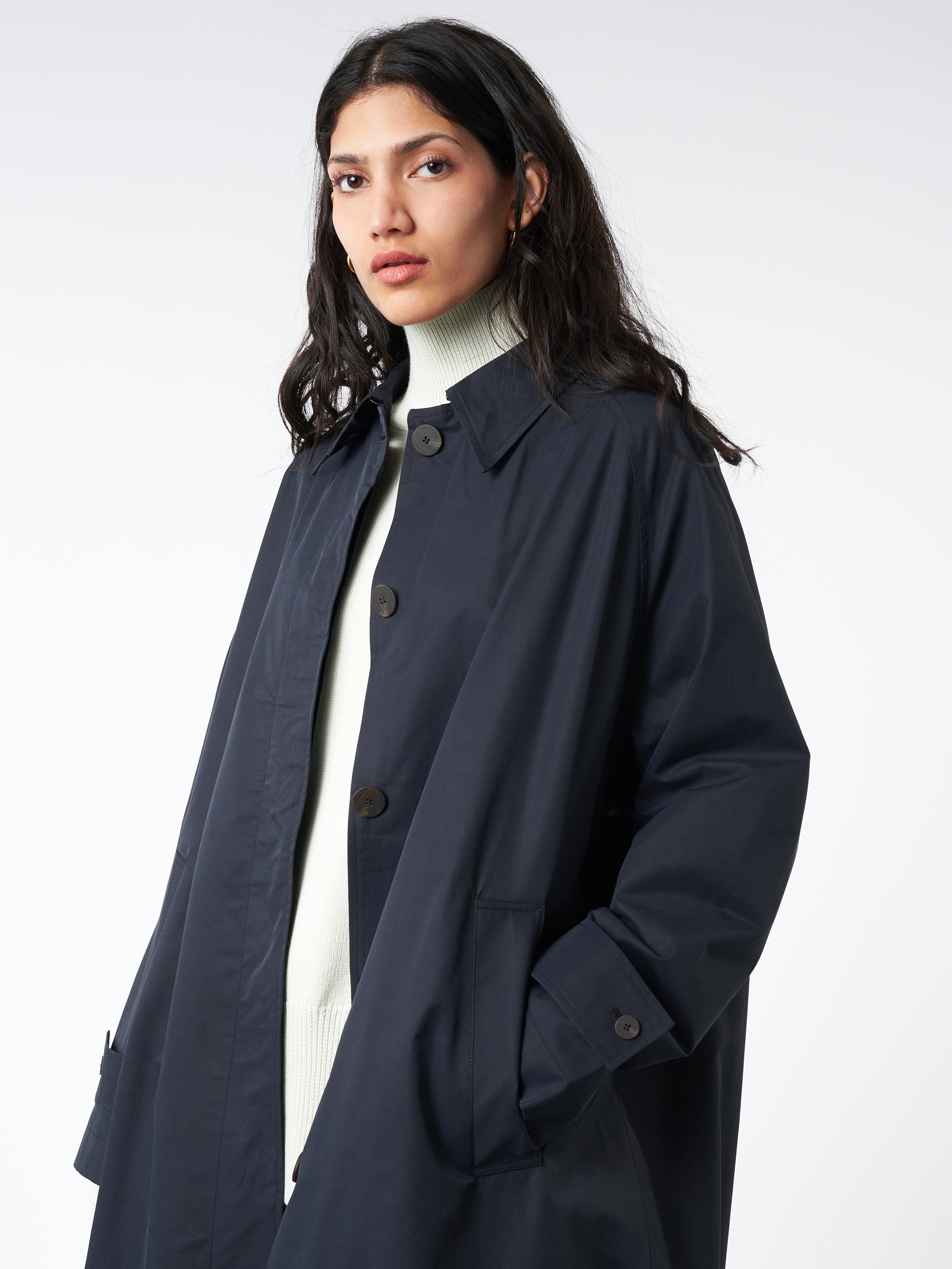 Studio Nicholson - Holin Coat in Dark Navy – gravitypope